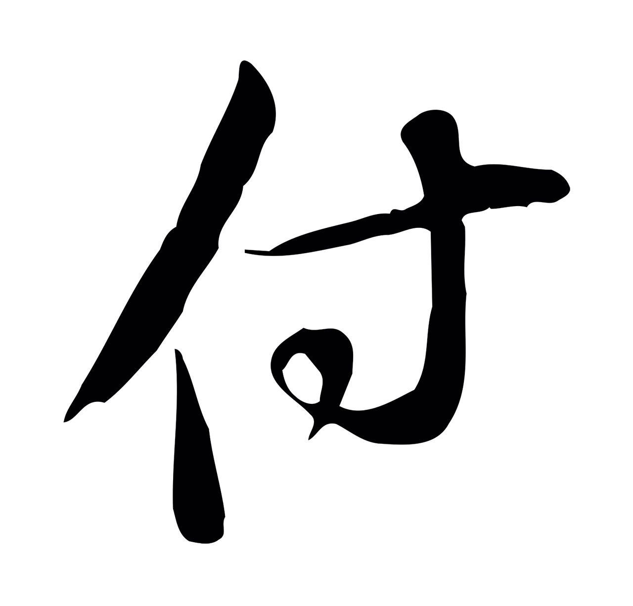 苏轼「付」字书法图片