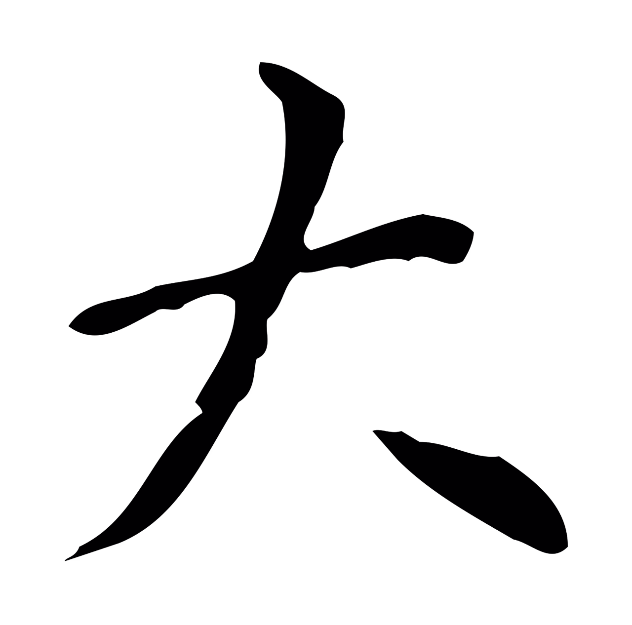 祝允明「大」字书法图片