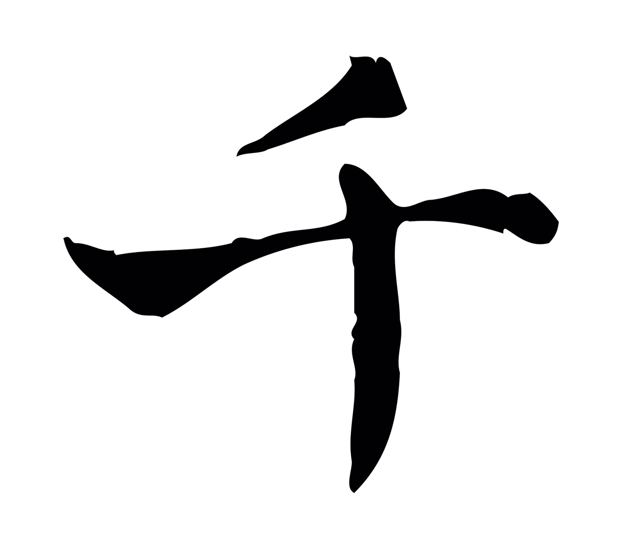 王羲之「千」字书法图片