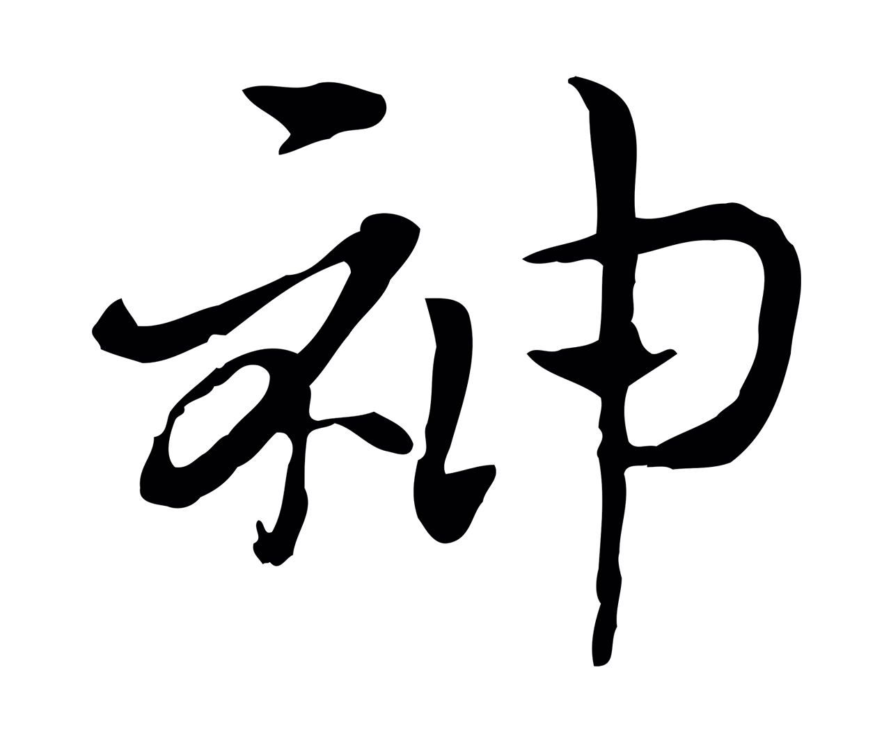赵孟頫「神」字书法图片