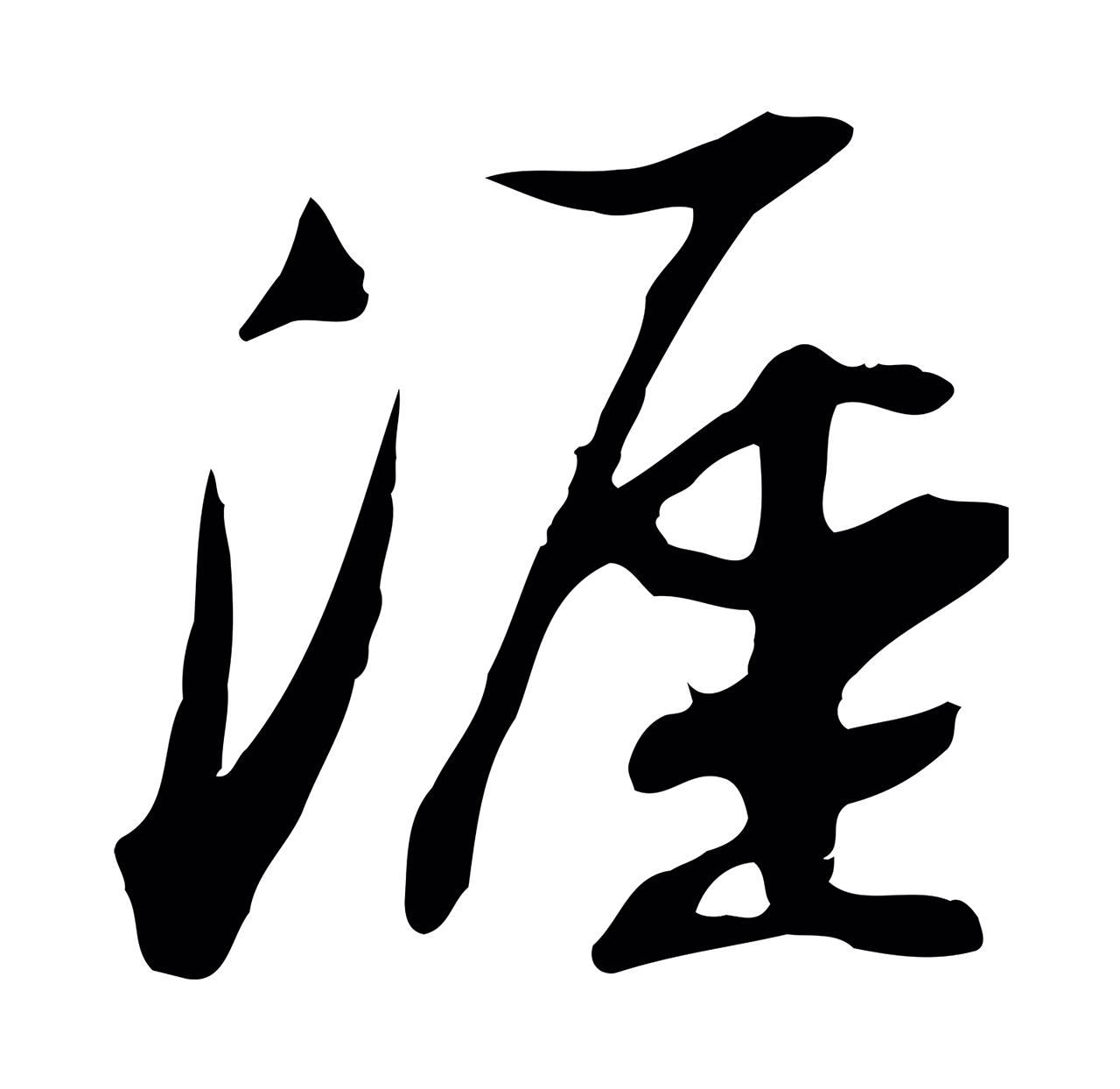 苏轼「涯」字书法图片