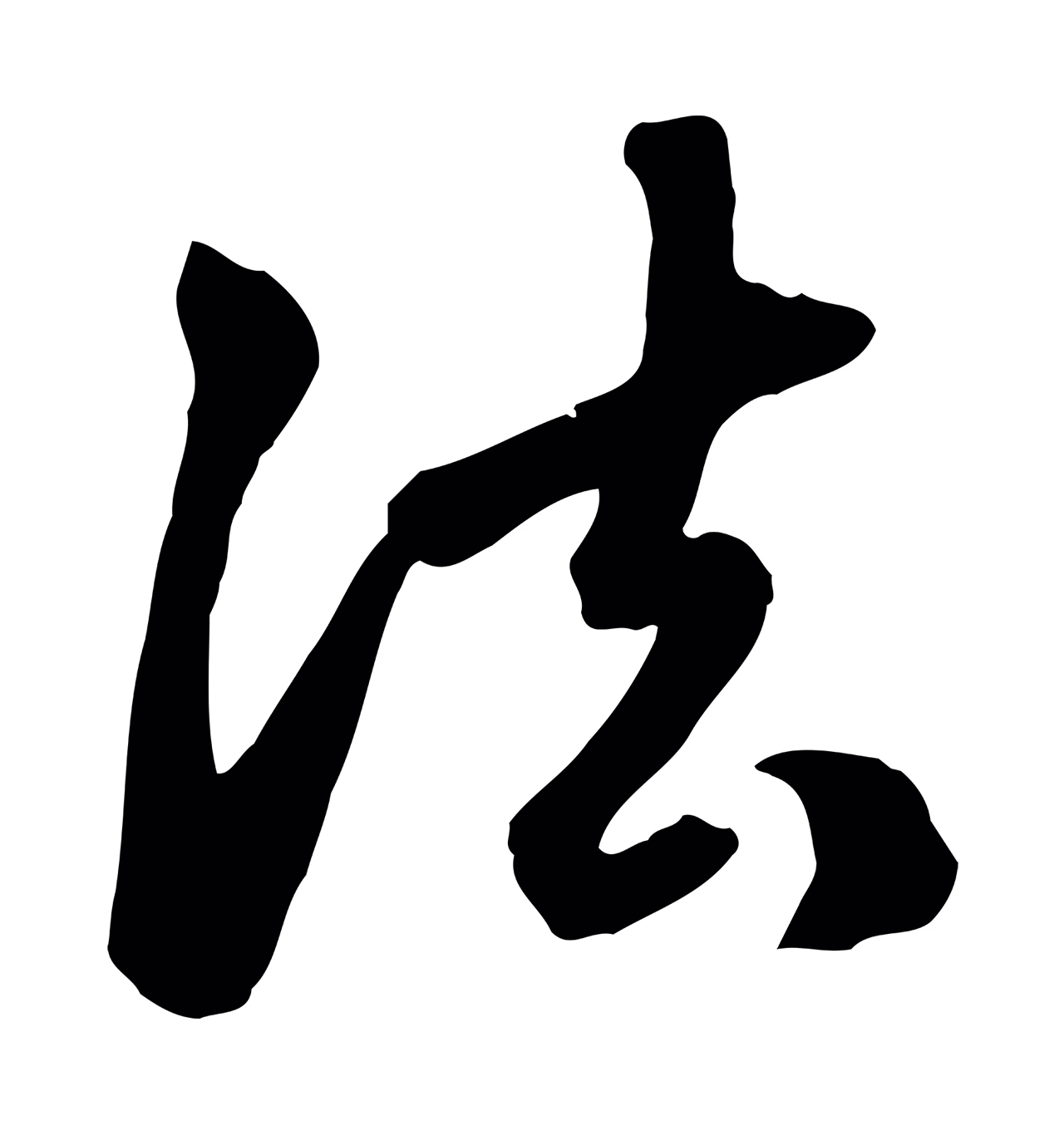 赵孟頫「法」字书法图片