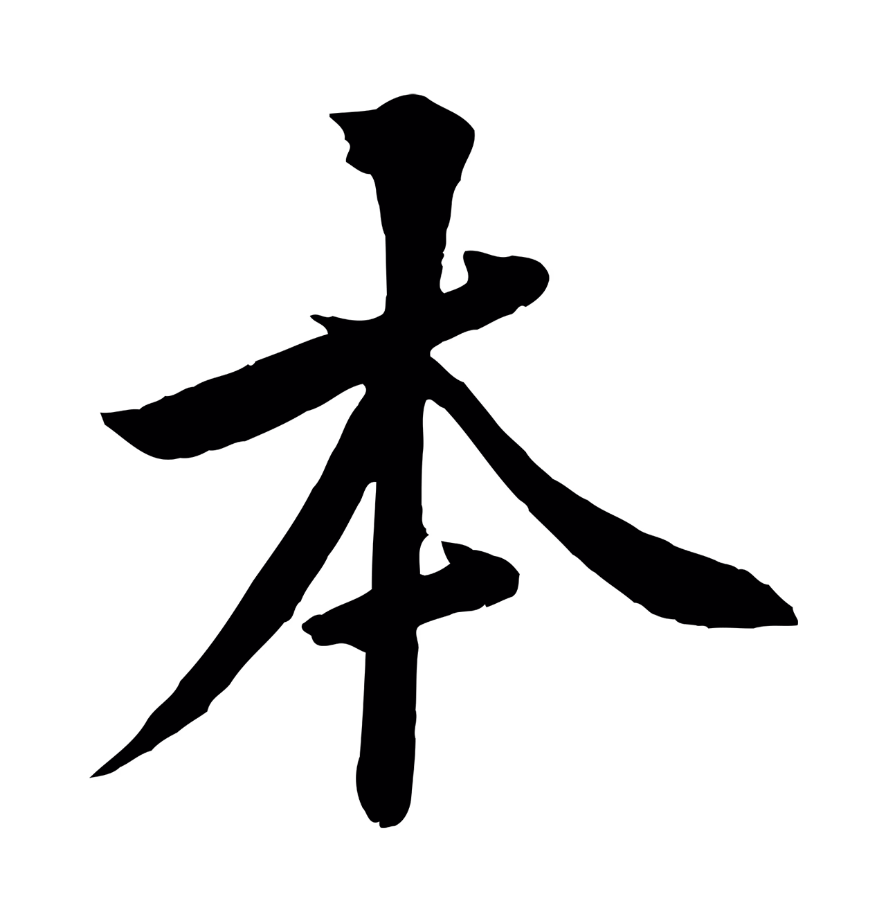 黄庭坚「本」字书法图片
