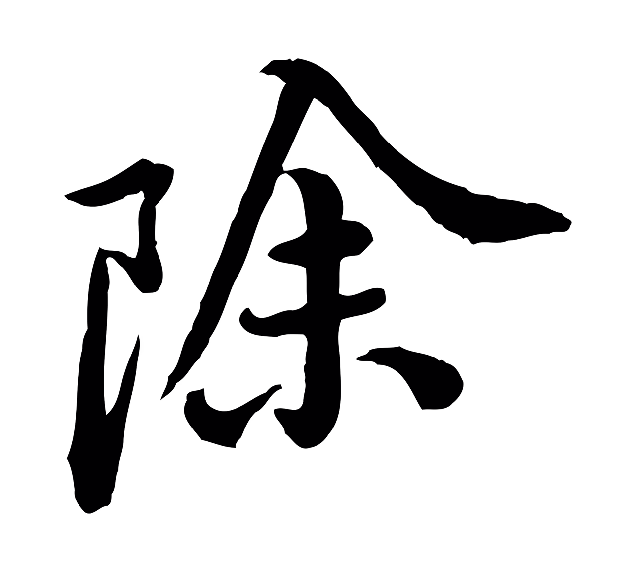 黄庭坚「除」字书法图片