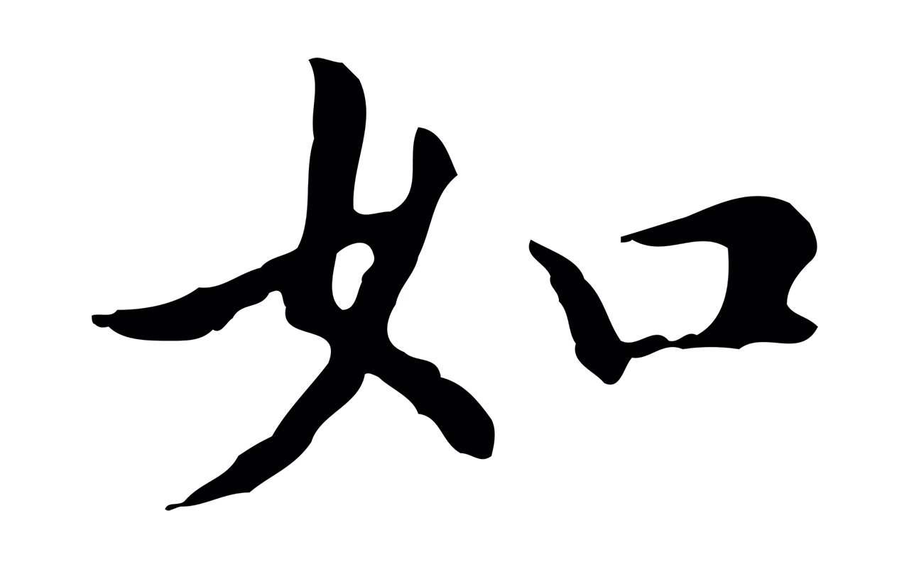 赵孟頫「如」字书法图片