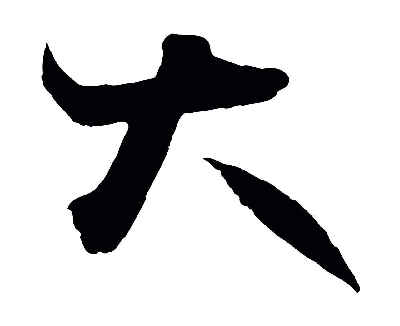 王羲之「大」字书法图片