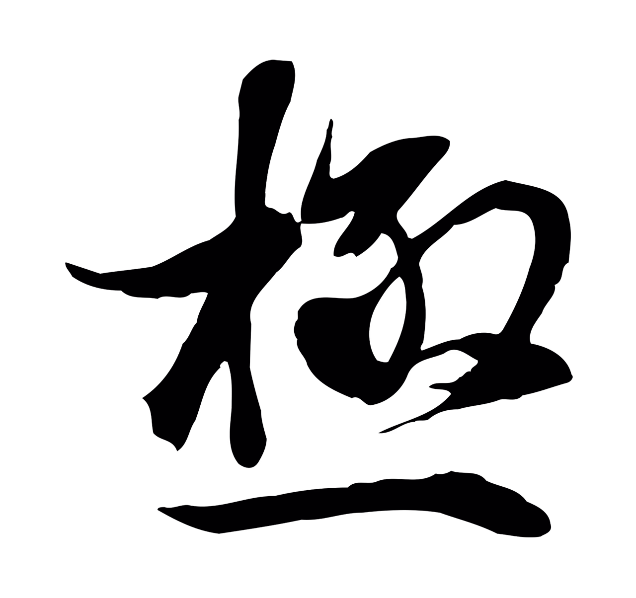 陆继善「極」字书法图片