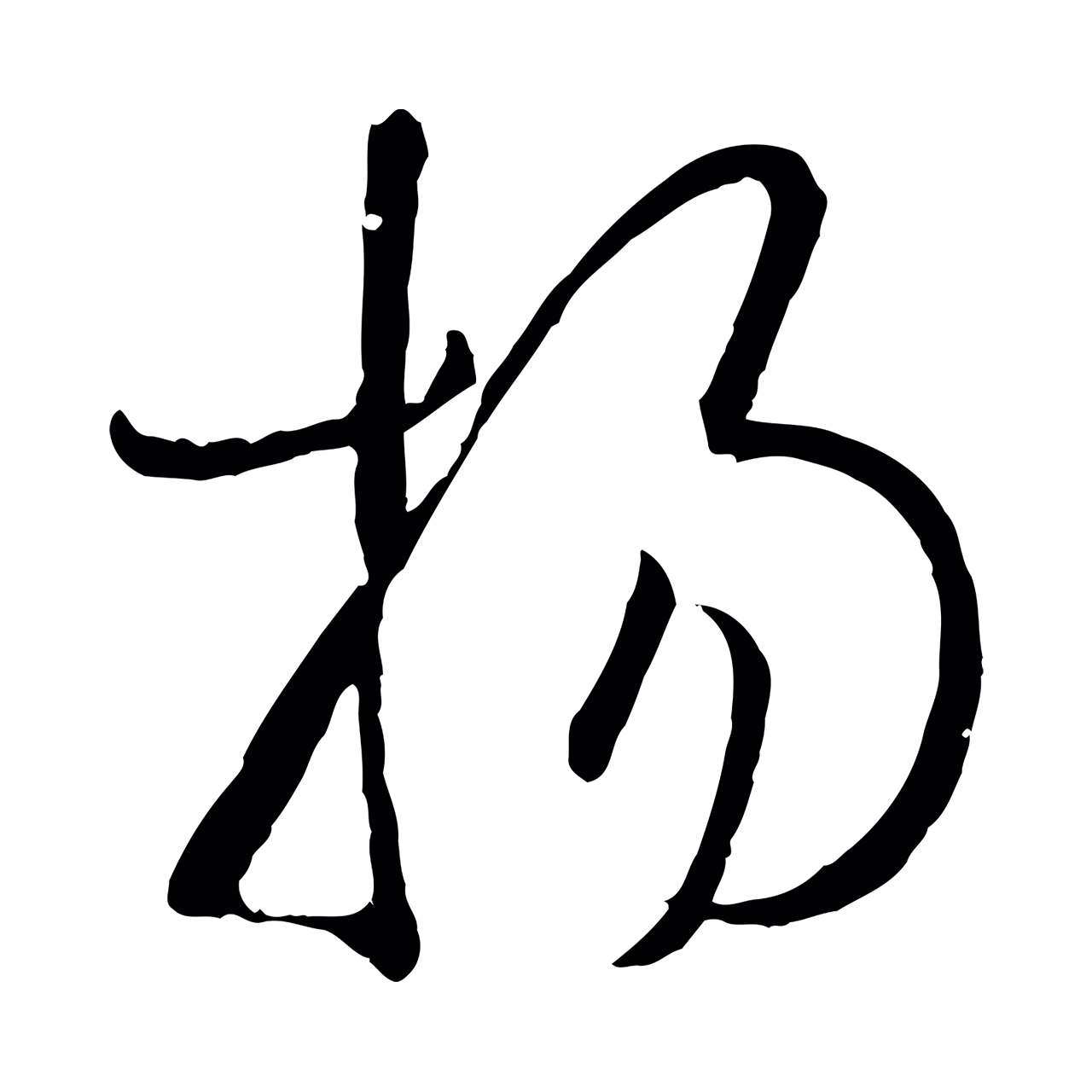 孙过庭「揚」字书法图片