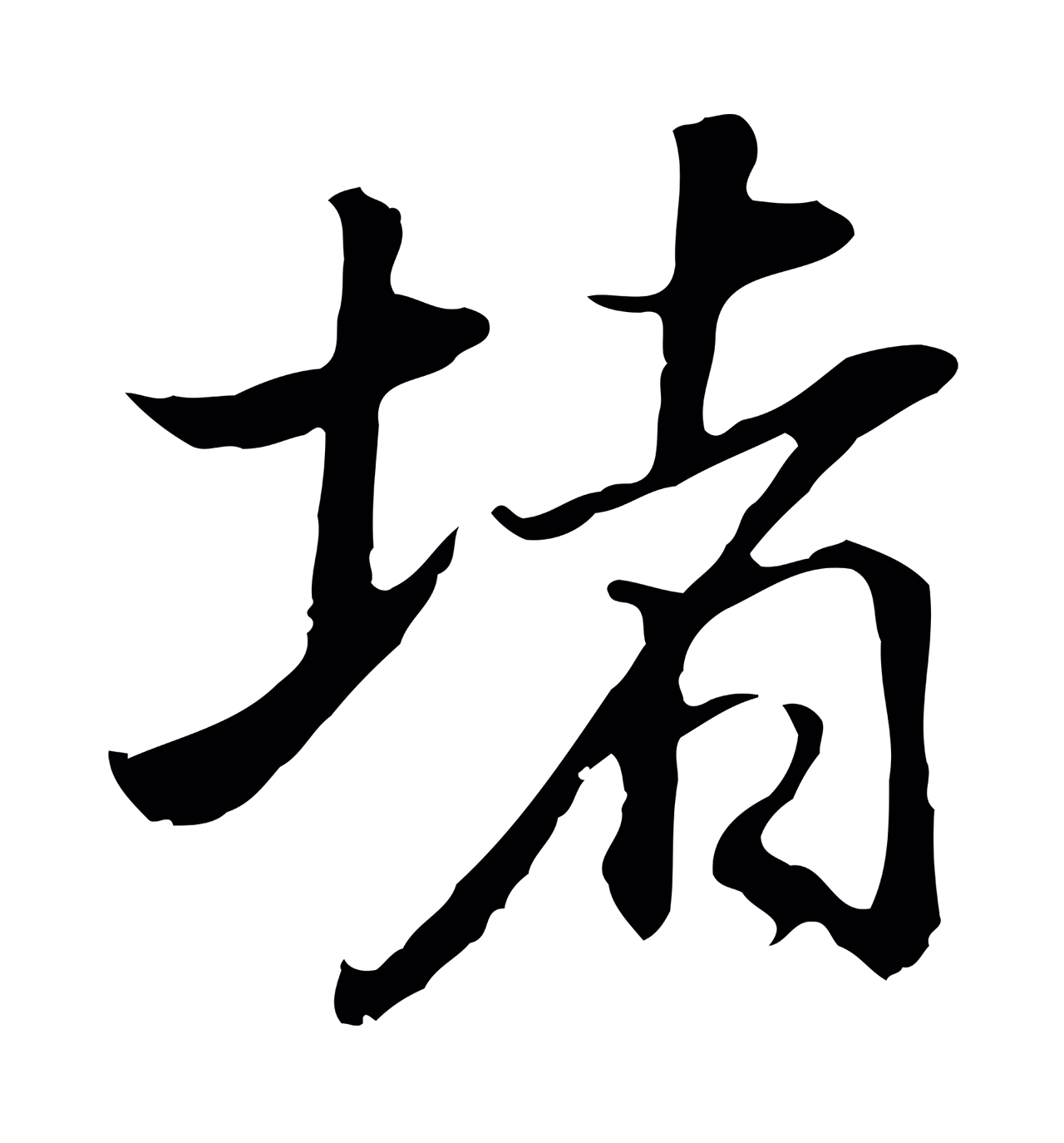 董其昌「堵」字书法图片