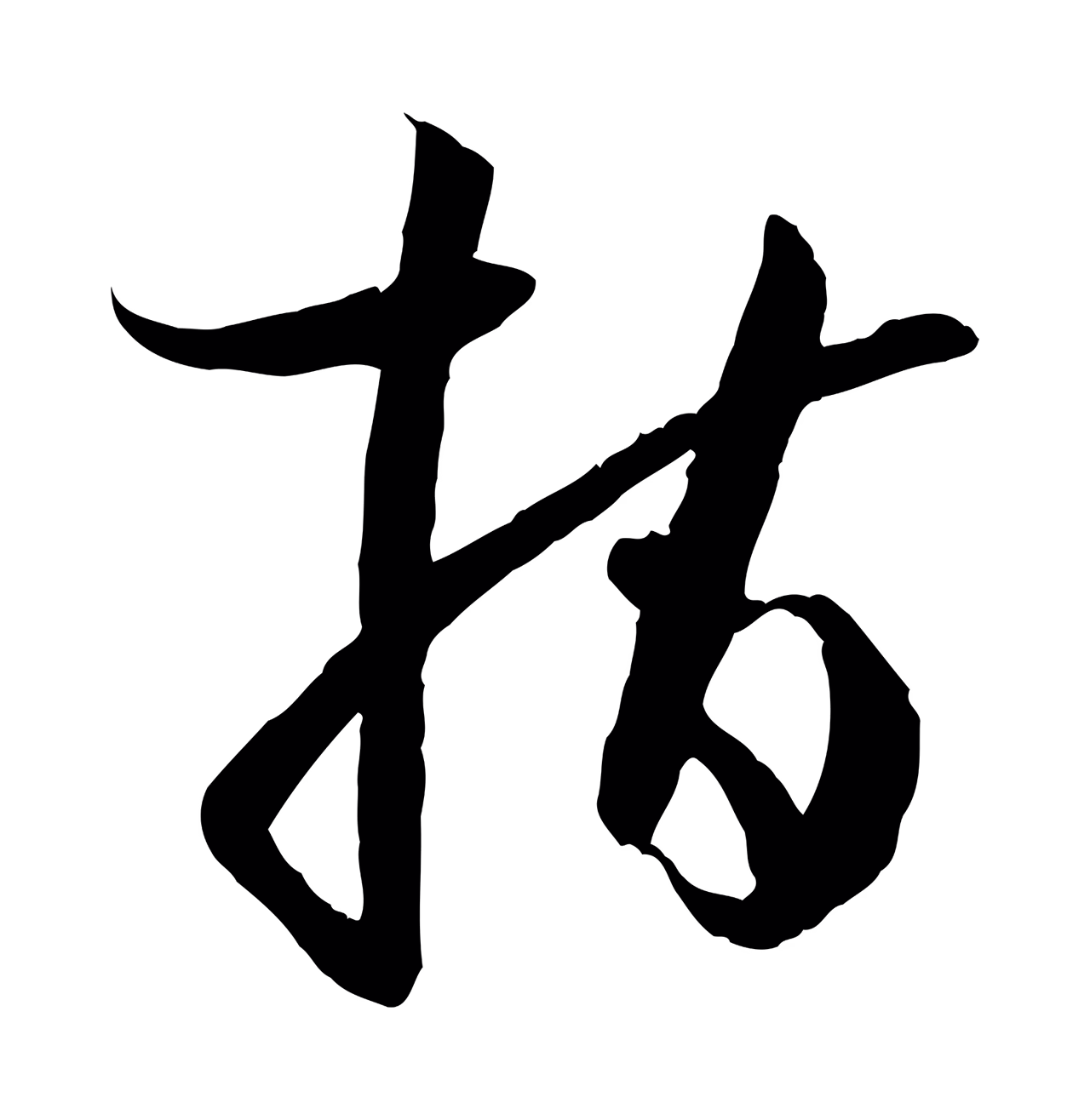 孙过庭「指」字书法图片