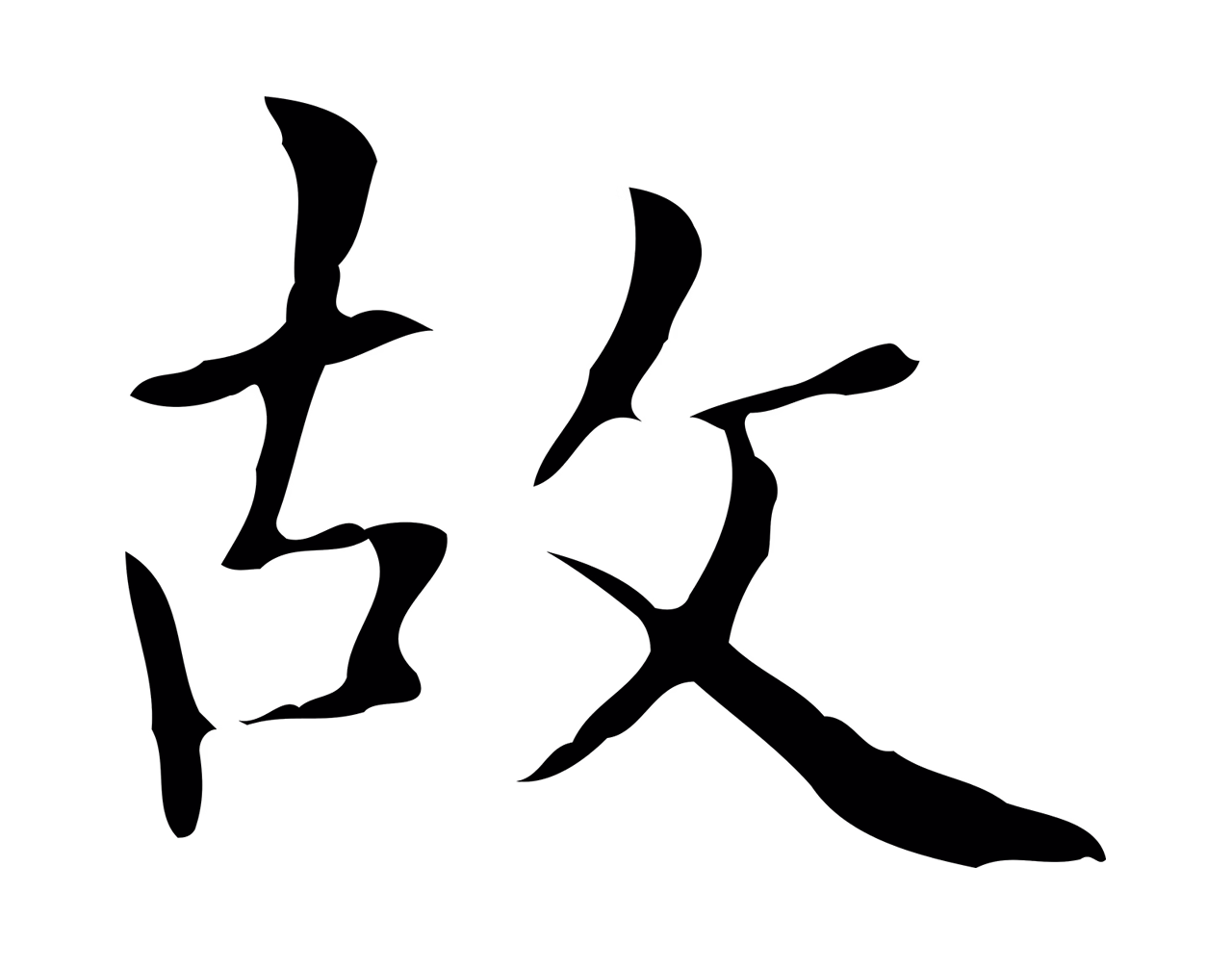 黄庭坚「故」字书法图片