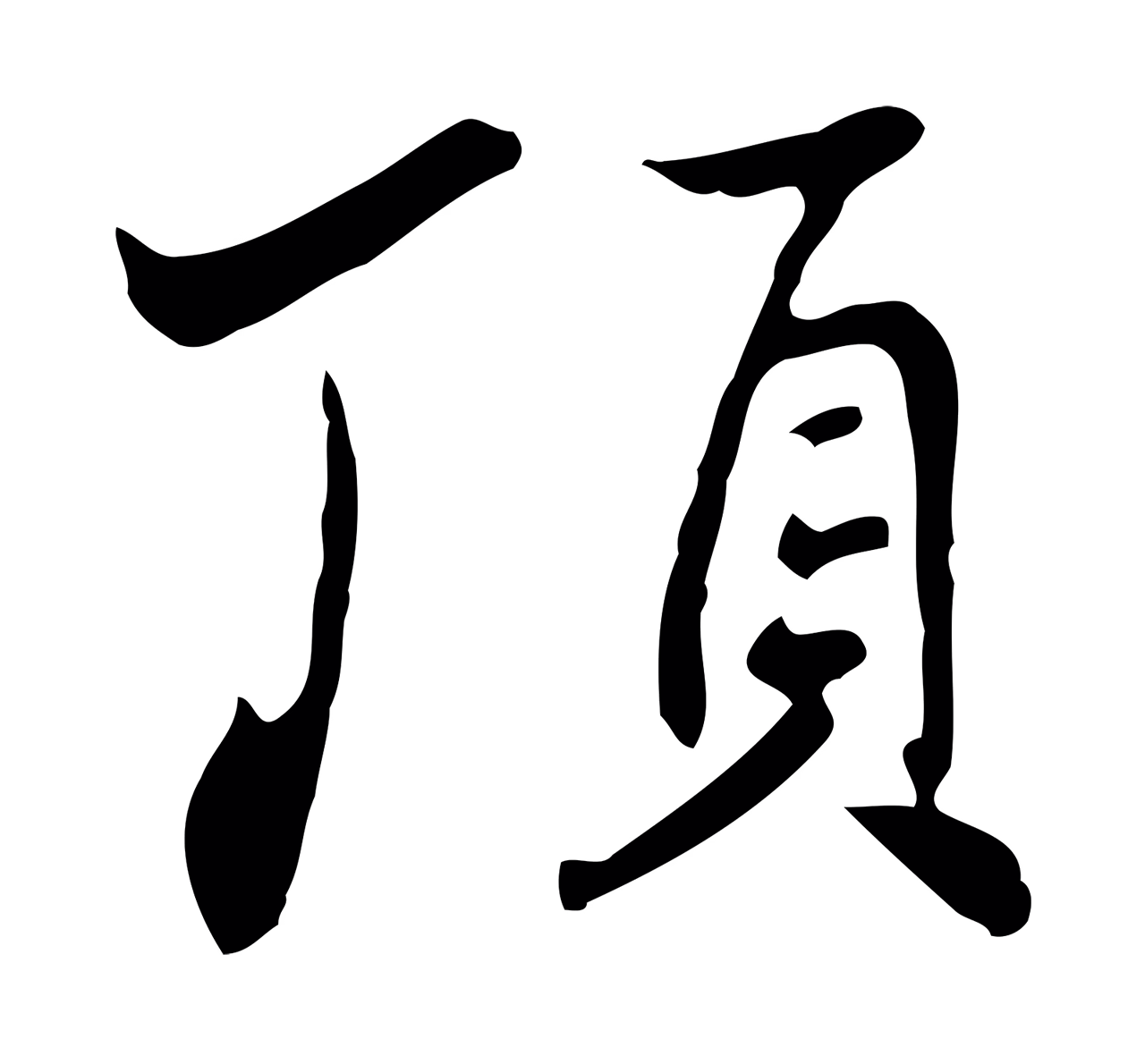 张照「頂」字书法图片