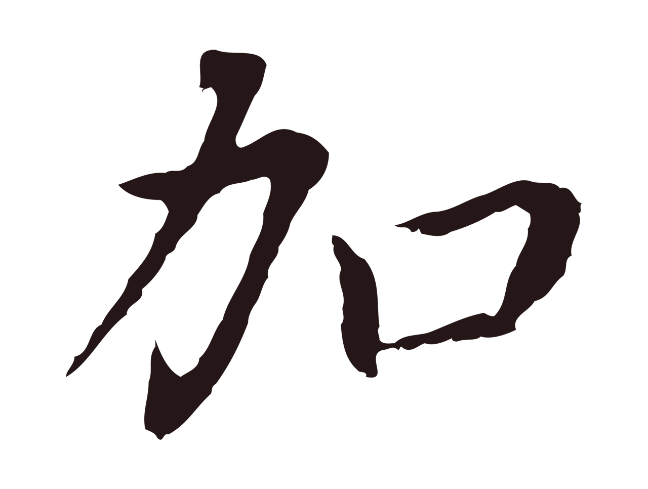 董其昌「加」字书法图片