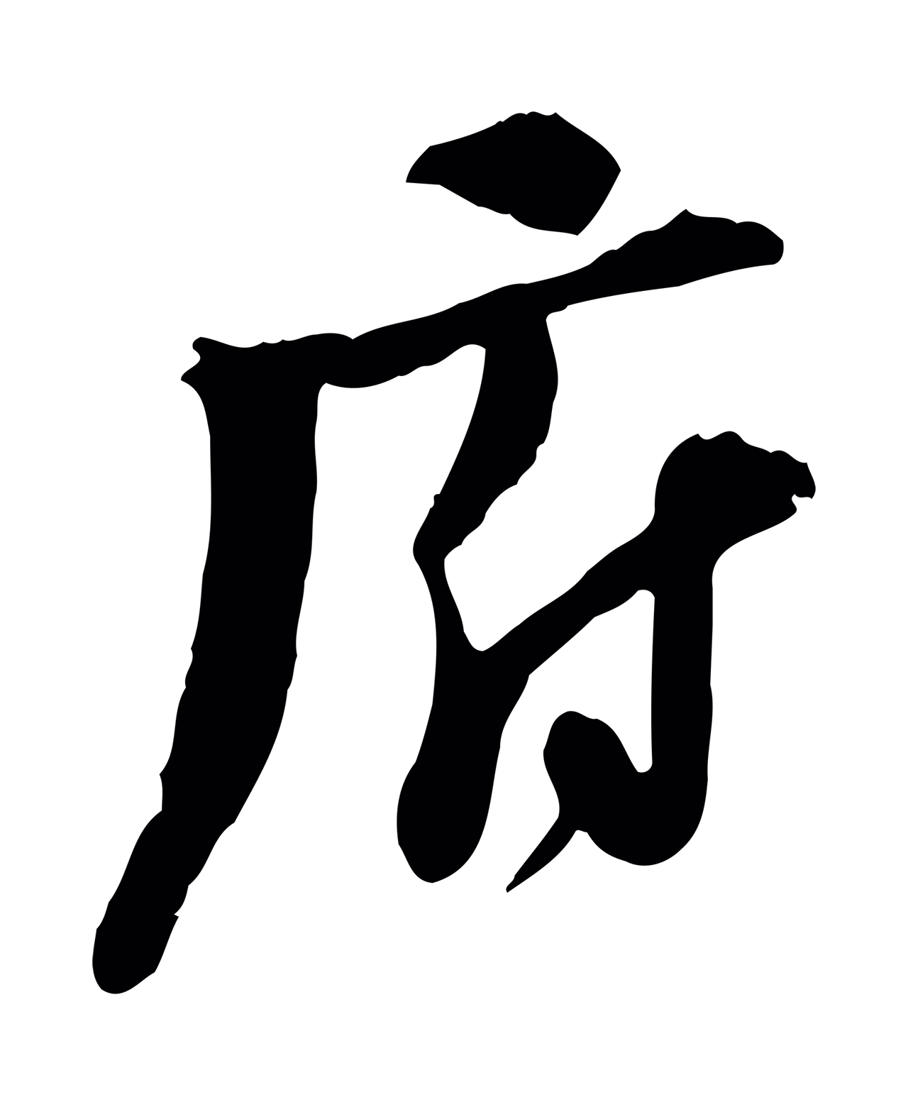 陆游「府」字书法图片