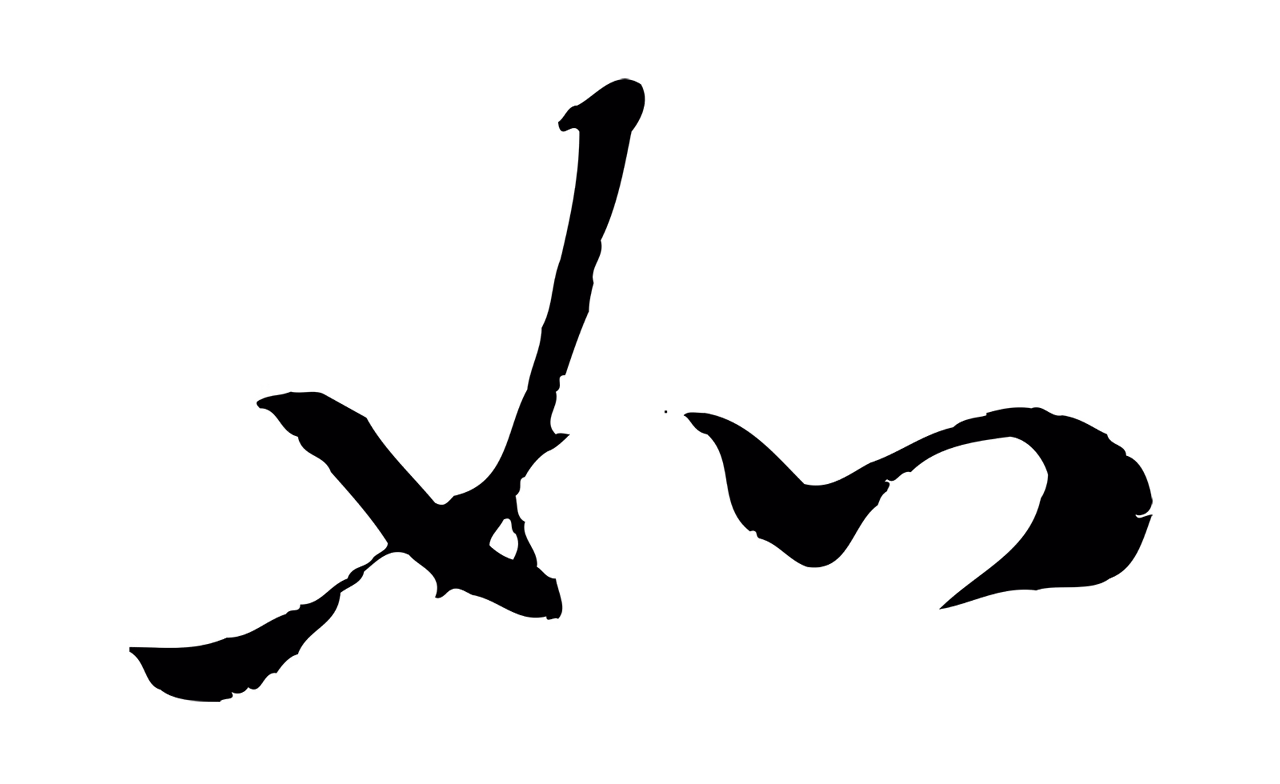 赵孟頫「如」字书法图片