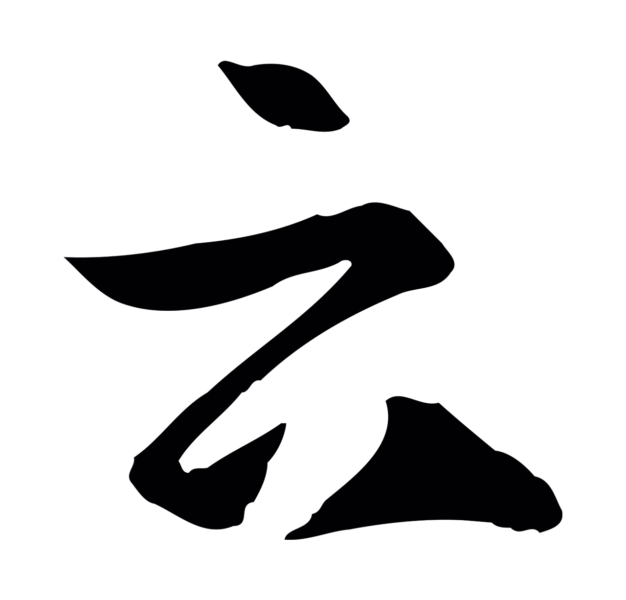 孙过庭「云」字书法图片