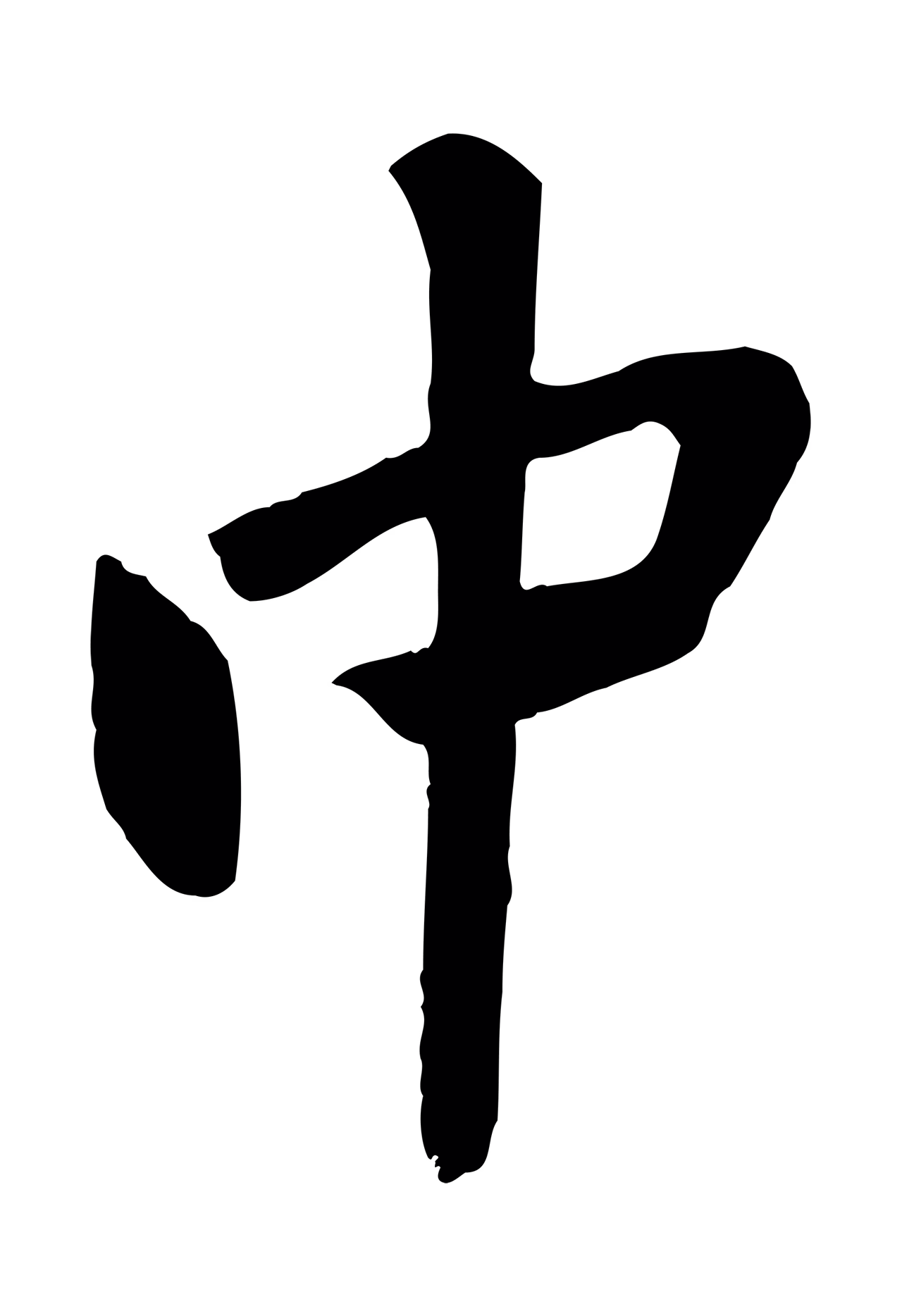 黄庭坚「中」字书法图片