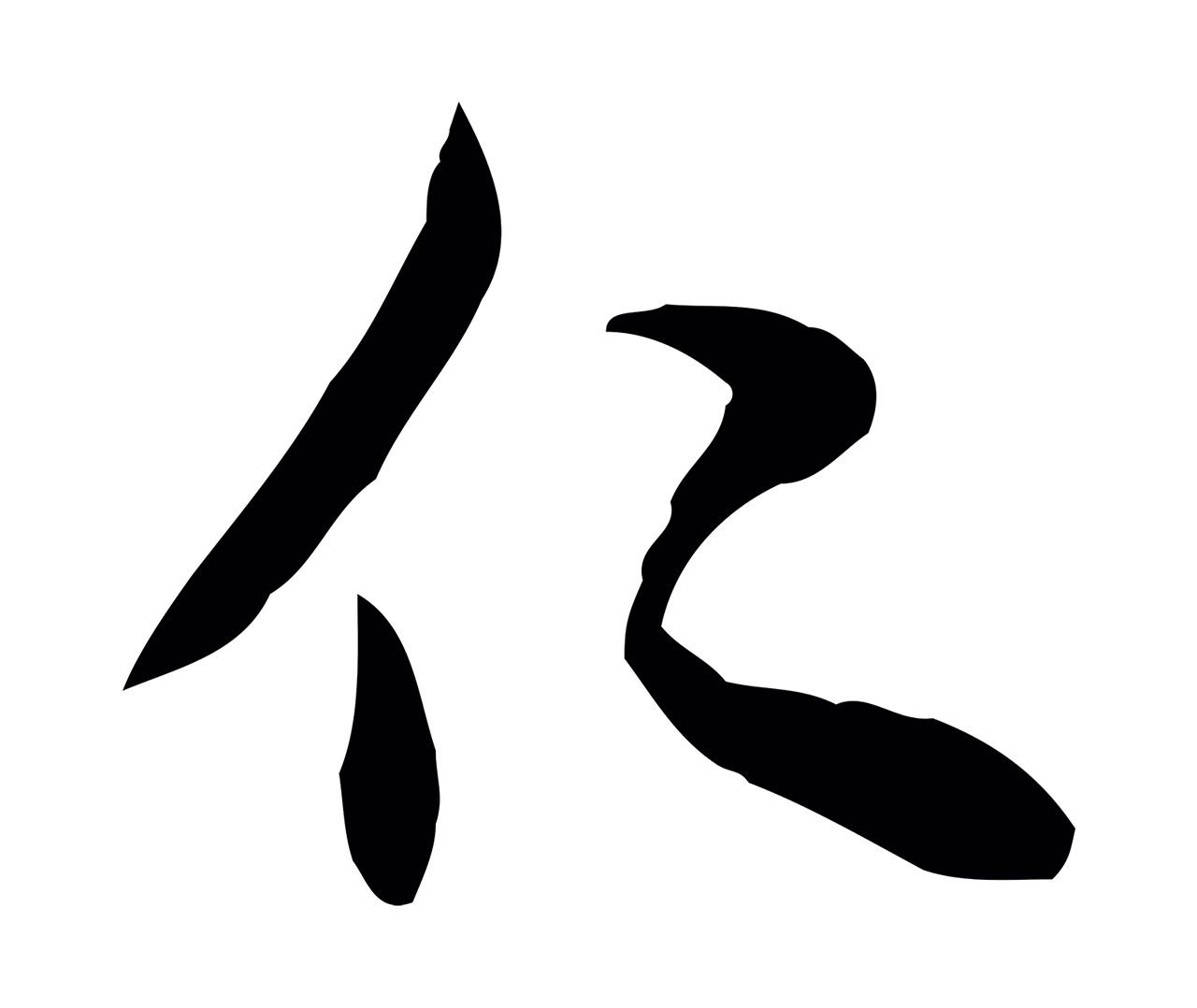 米友仁「仁」字书法图片