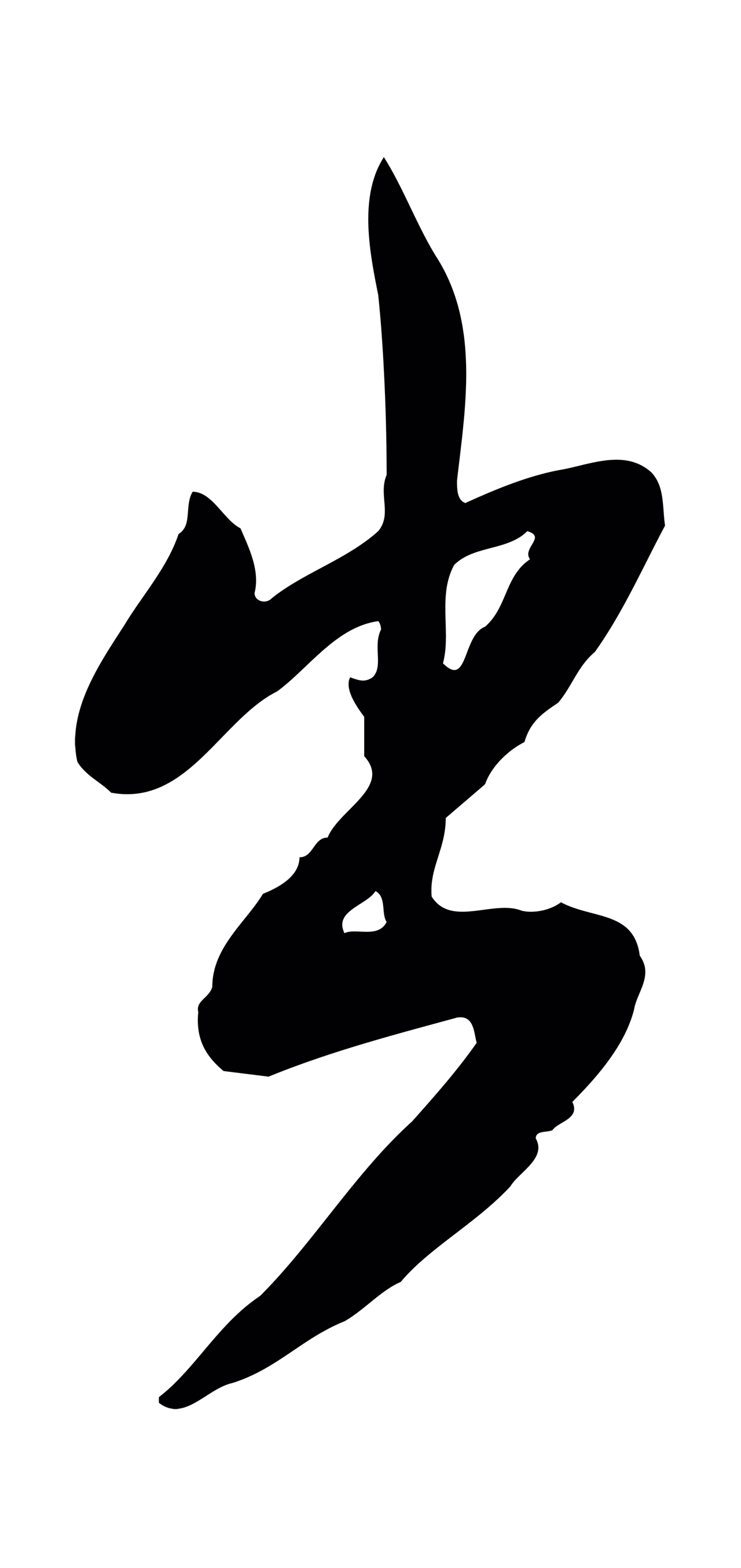 黄庭坚「出」字书法图片