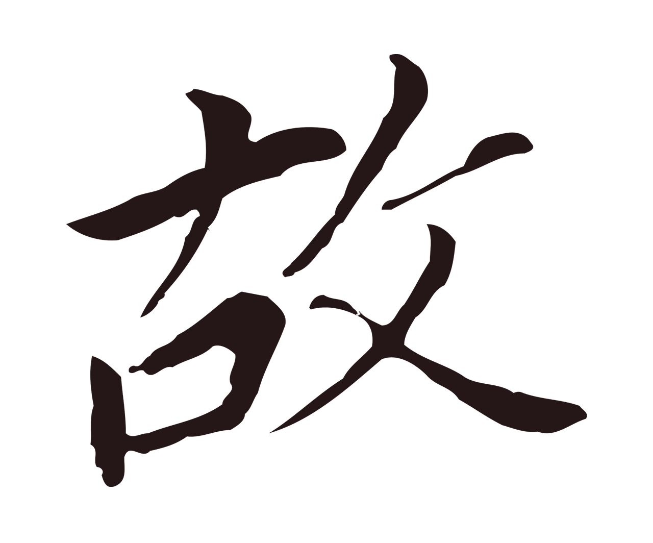 董其昌「故」字书法图片