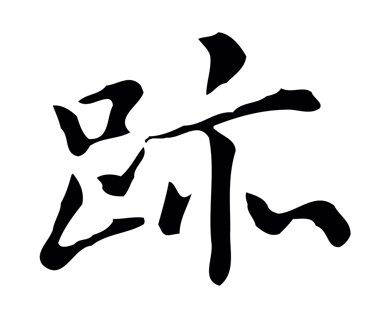 董其昌「跡」字书法图片