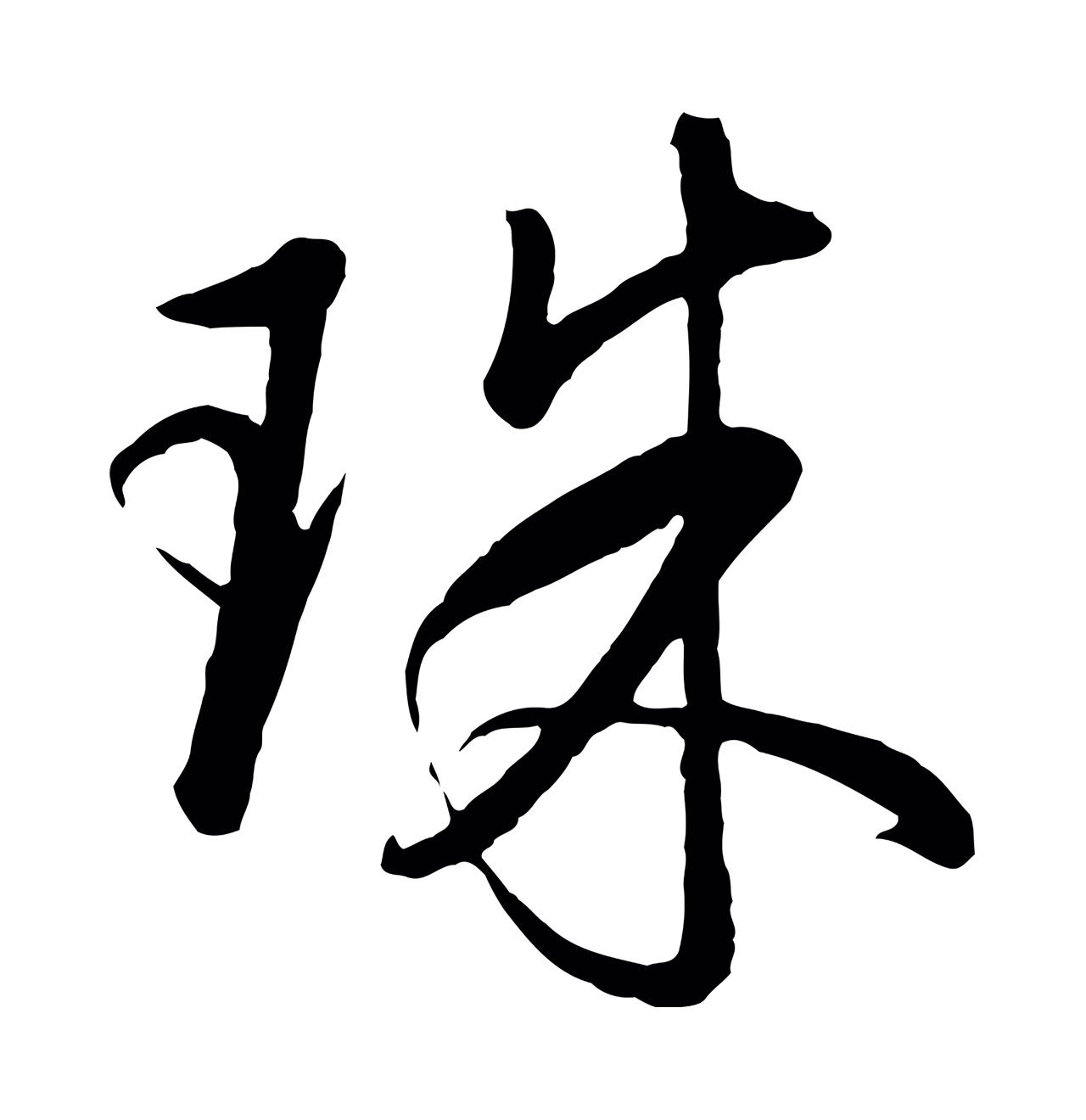 董其昌「珠」字书法图片