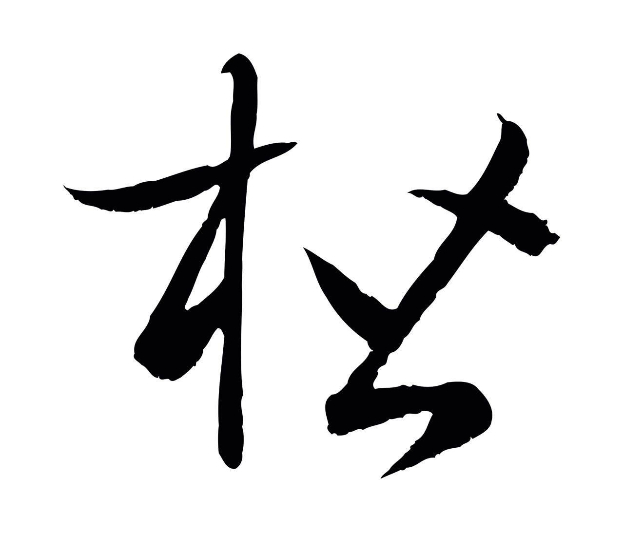 孙过庭「楷」字书法图片