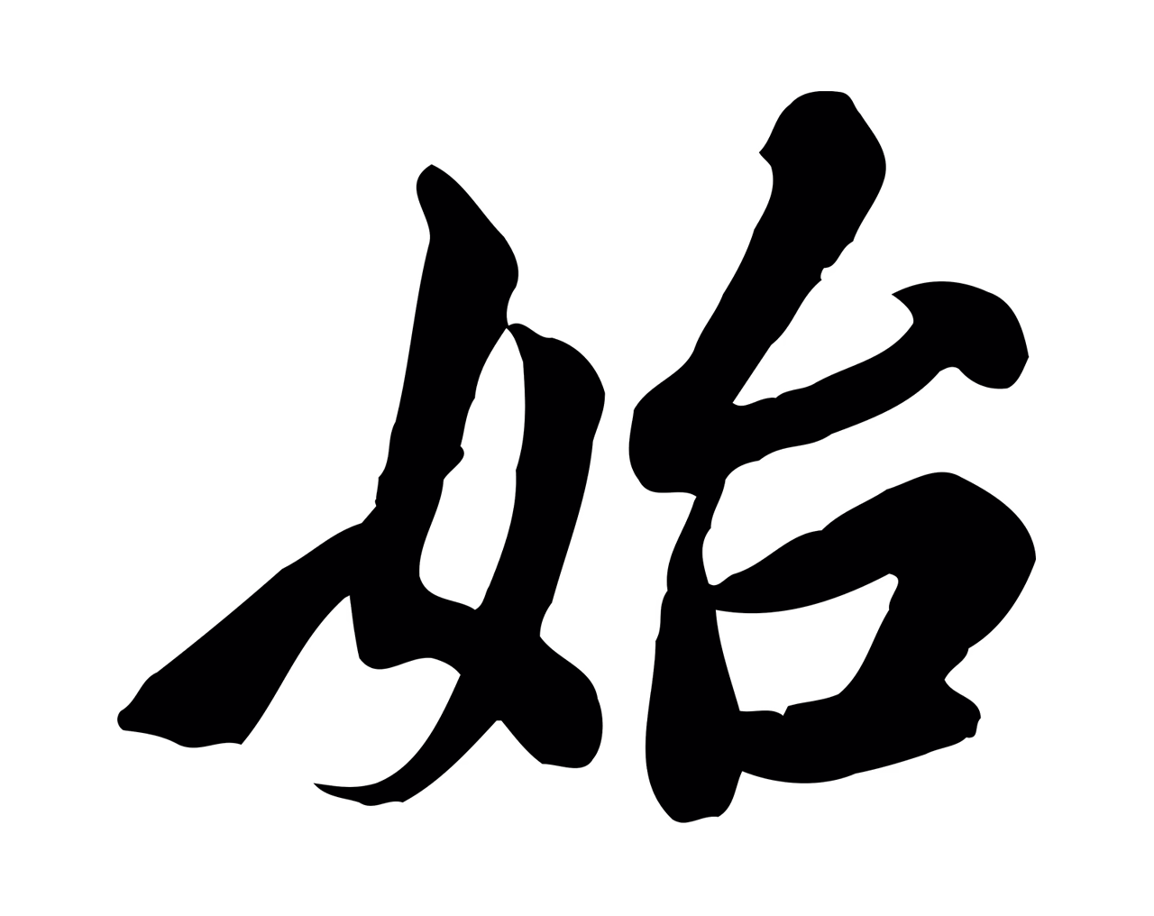 杨凝式「始」字书法图片