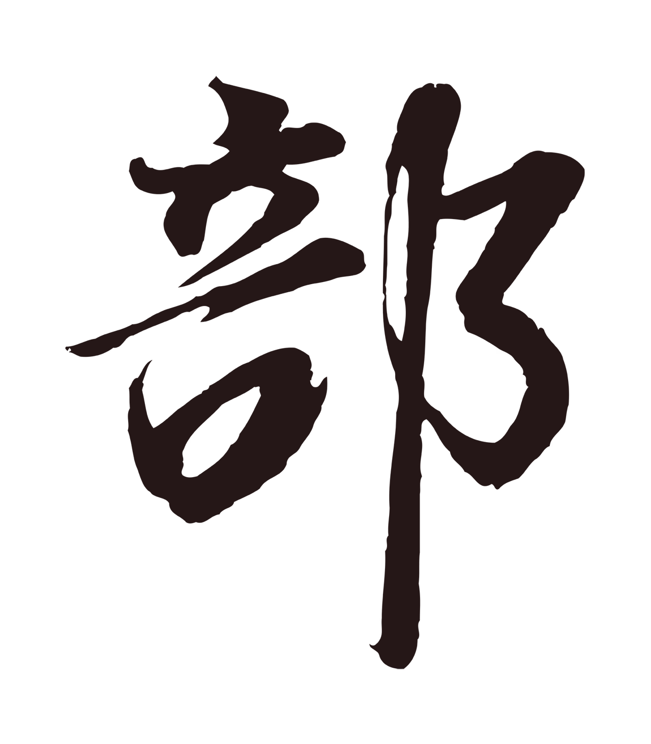 董其昌「部」字书法图片