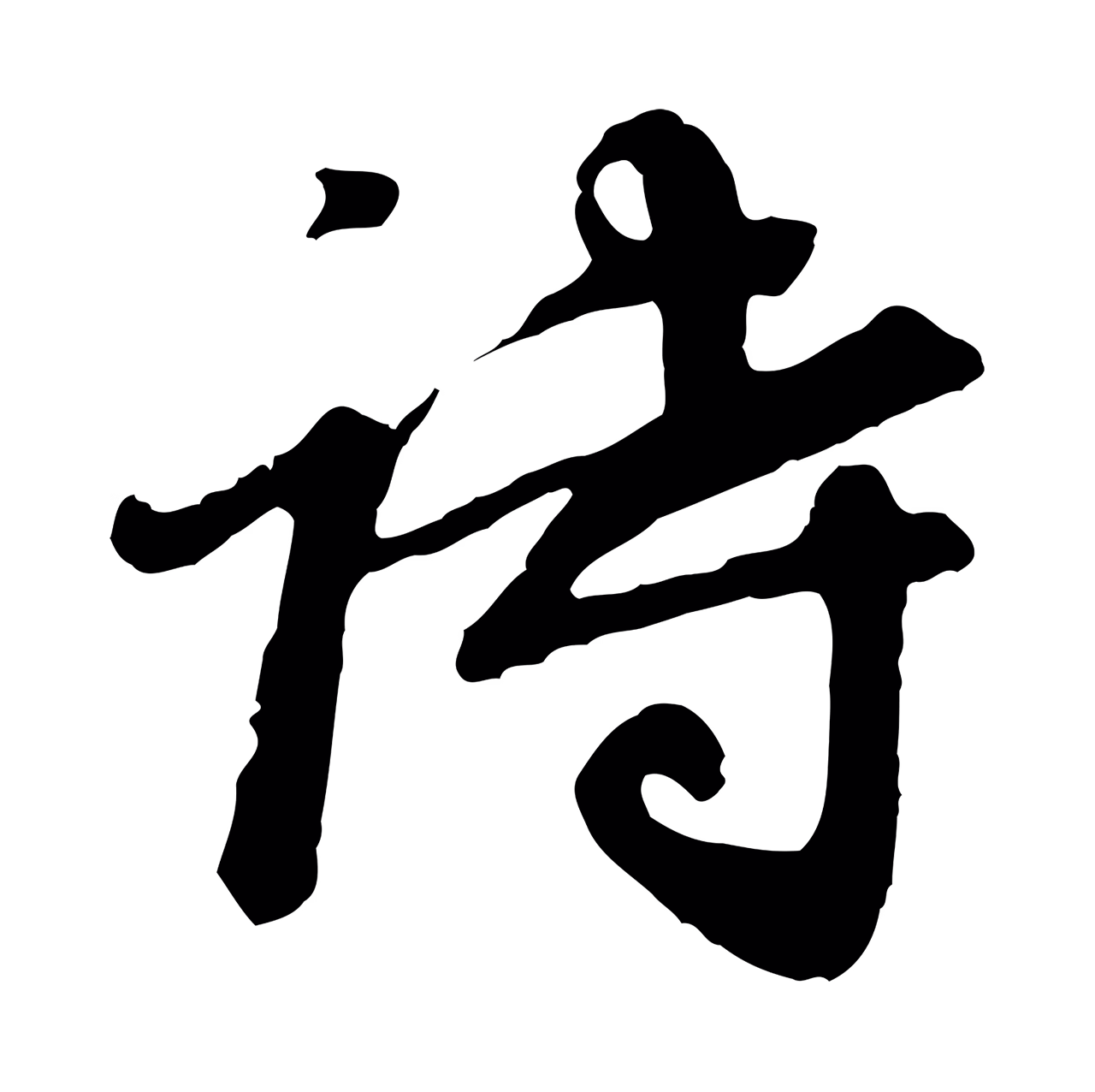 董其昌「詩」字书法图片
