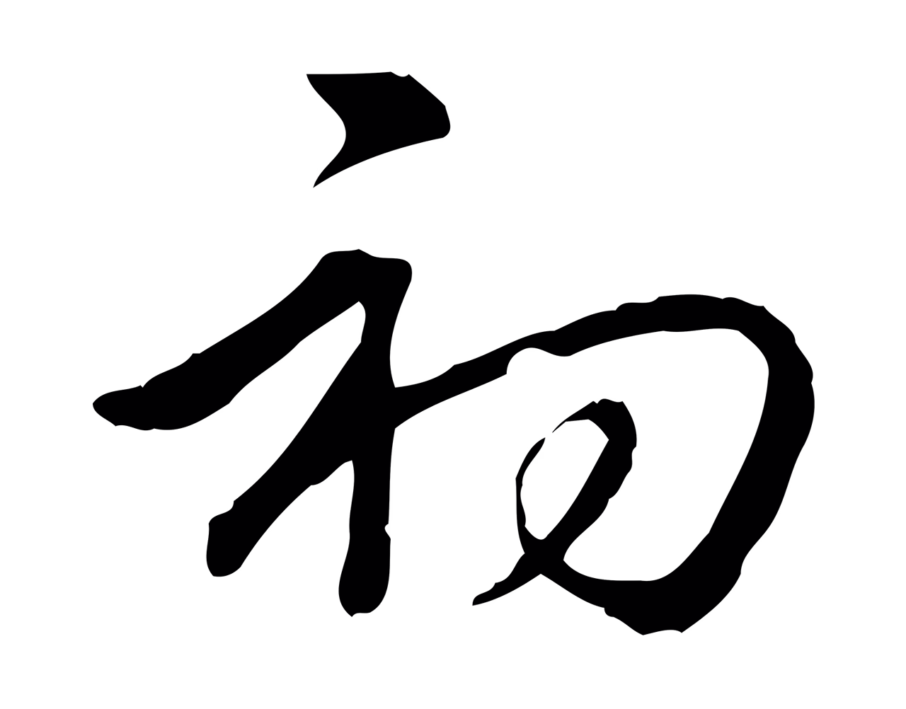 弘历「初」字书法图片
