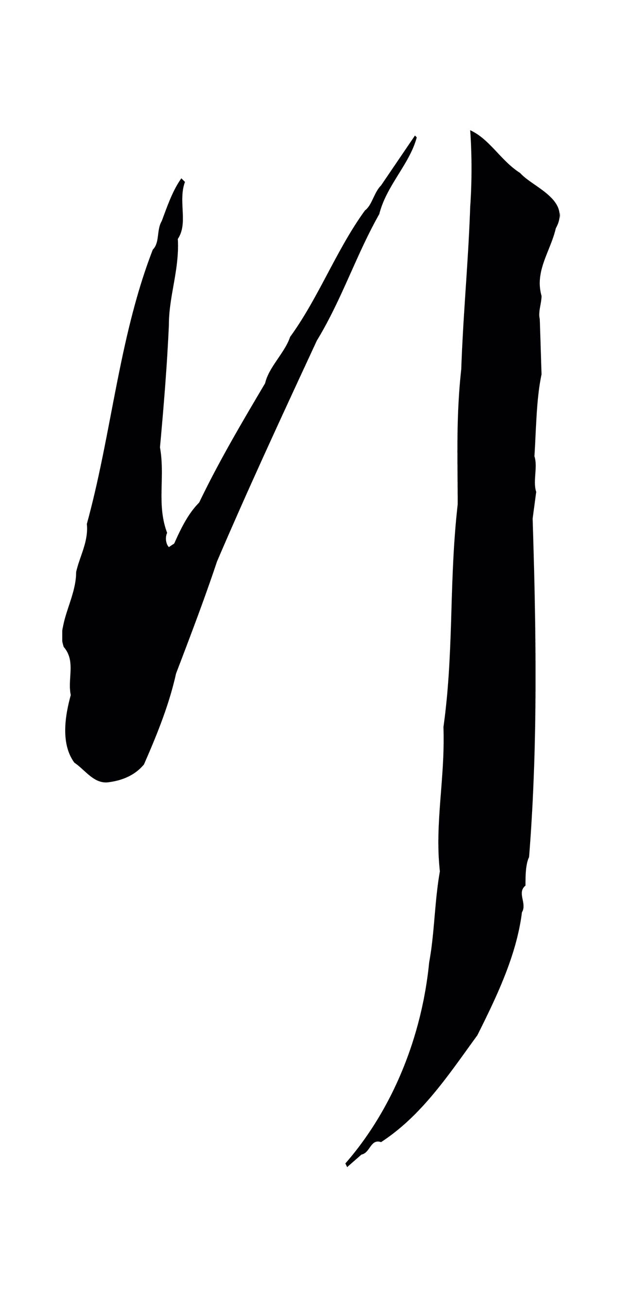 孙过庭「行」字书法图片
