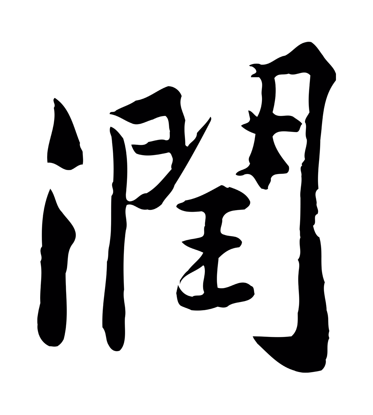 黄庭坚「潤」字书法图片