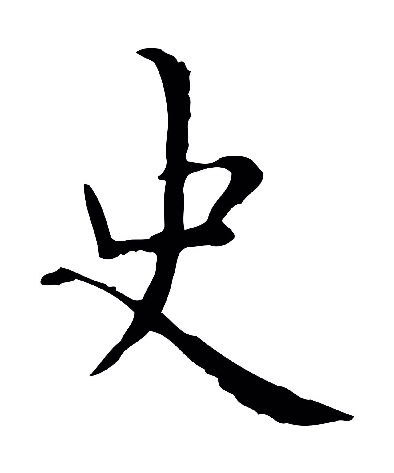 祝允明「史」字书法图片
