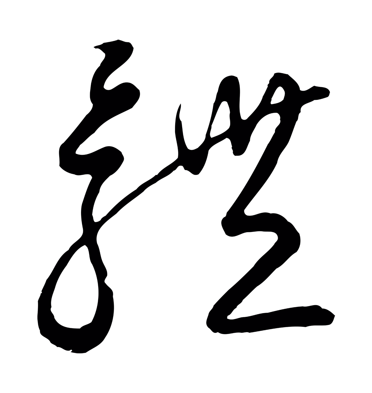 饶介「體」字书法图片