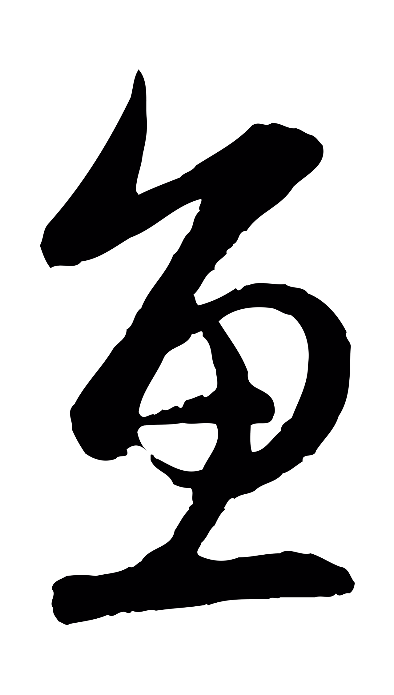 赵孟頫「魚」字书法图片