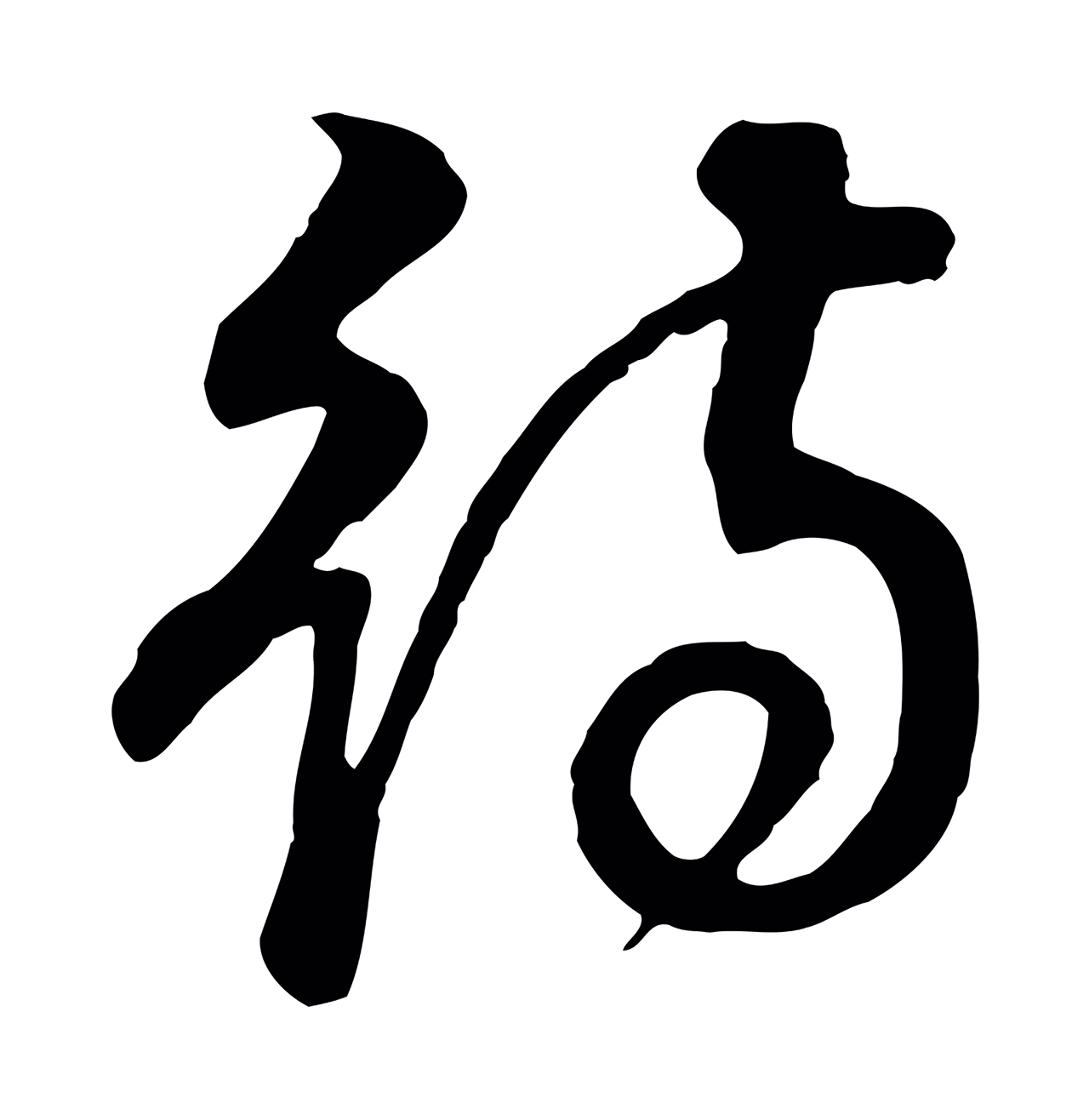 董其昌「待」字书法图片