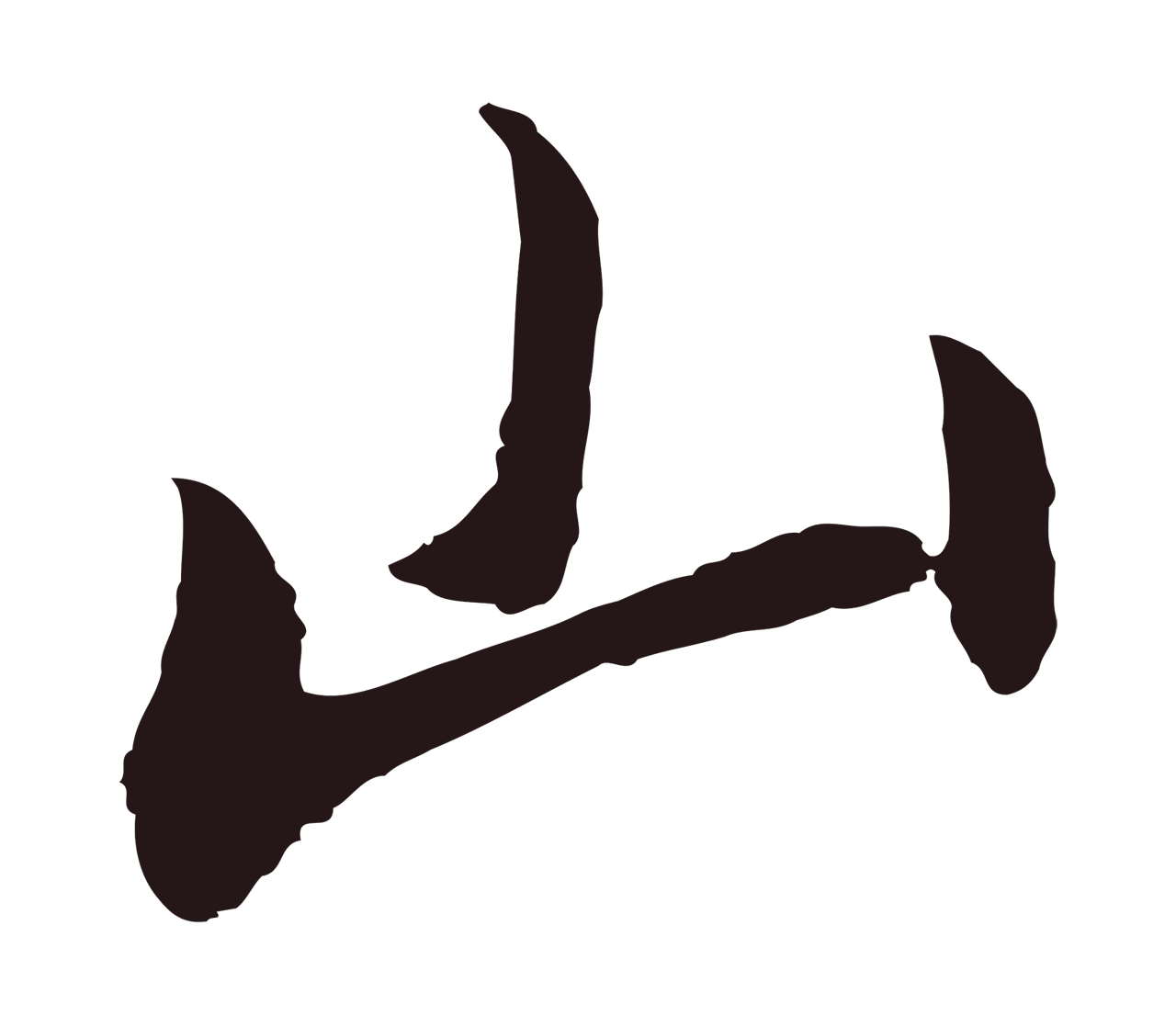 董其昌「山」字书法图片