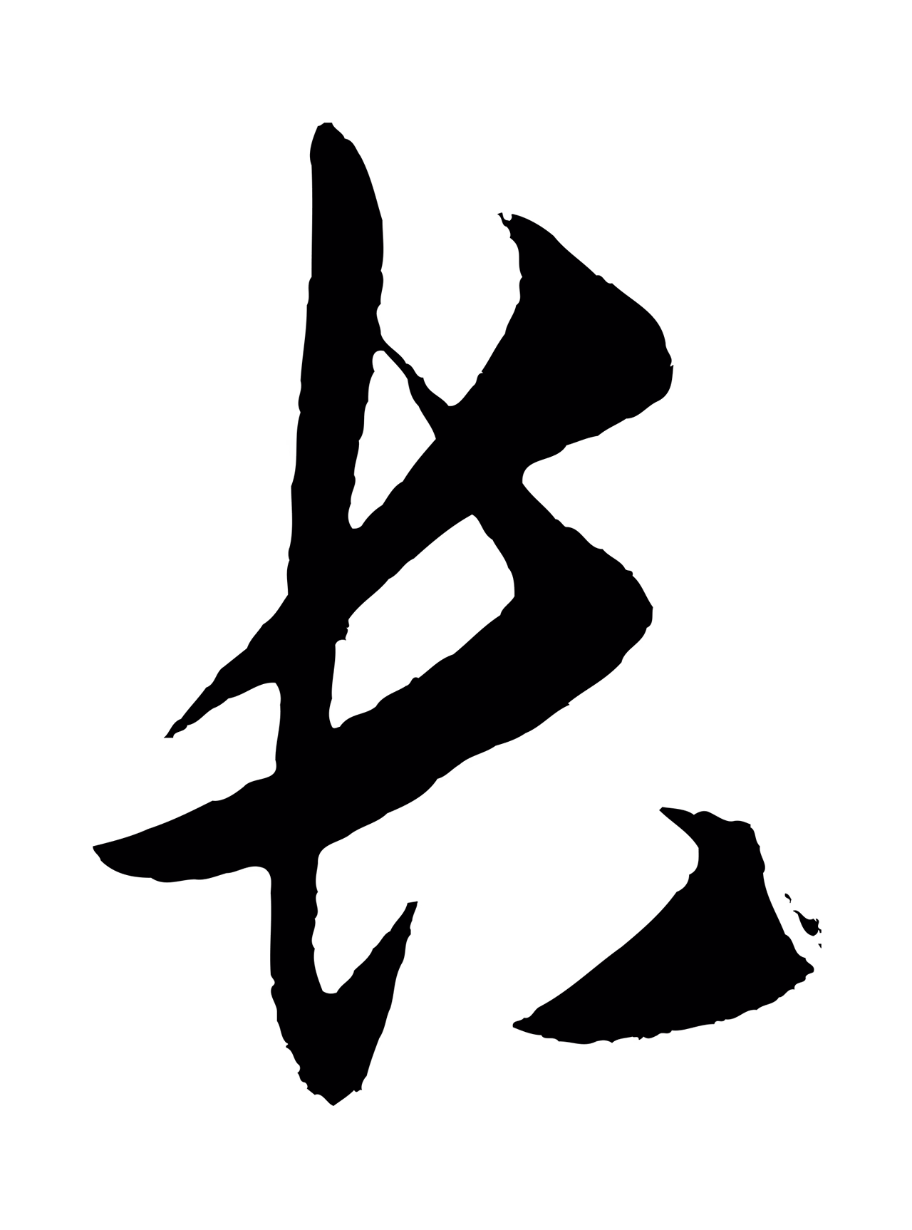 王守仁「長」字书法图片