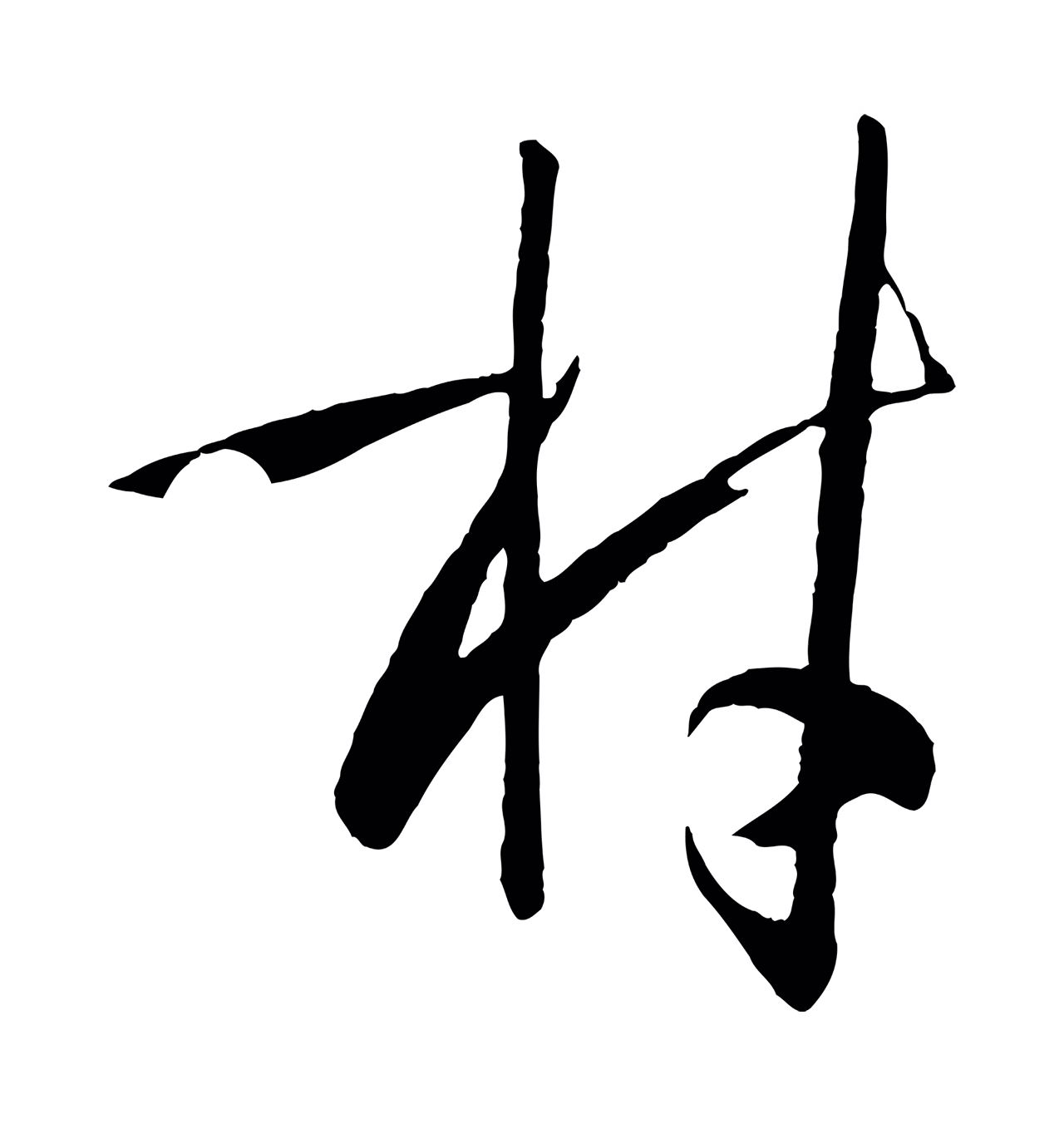 孙过庭「材」字书法图片