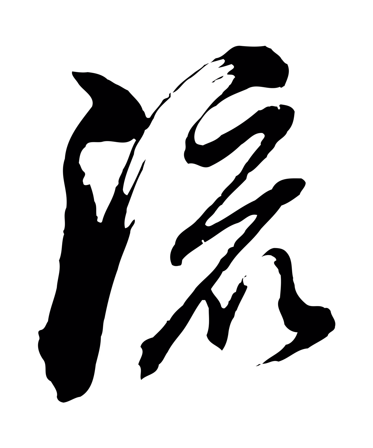 董其昌「流」字书法图片