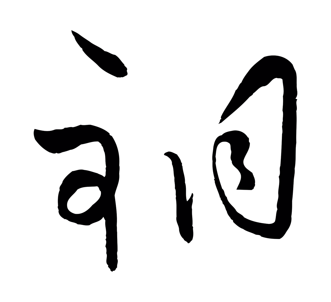 王守仁「銅」字书法图片