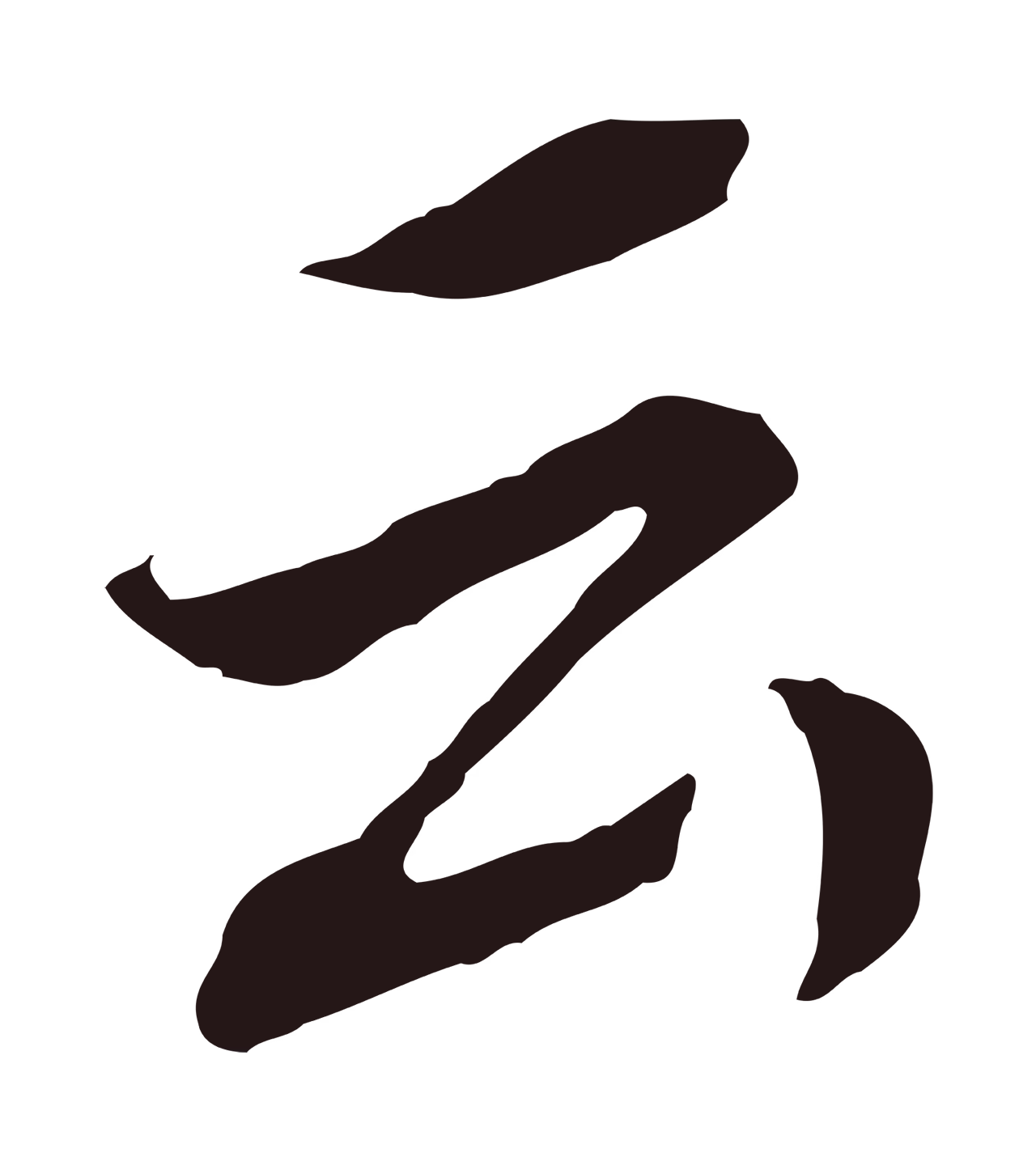 董其昌「云」字书法图片