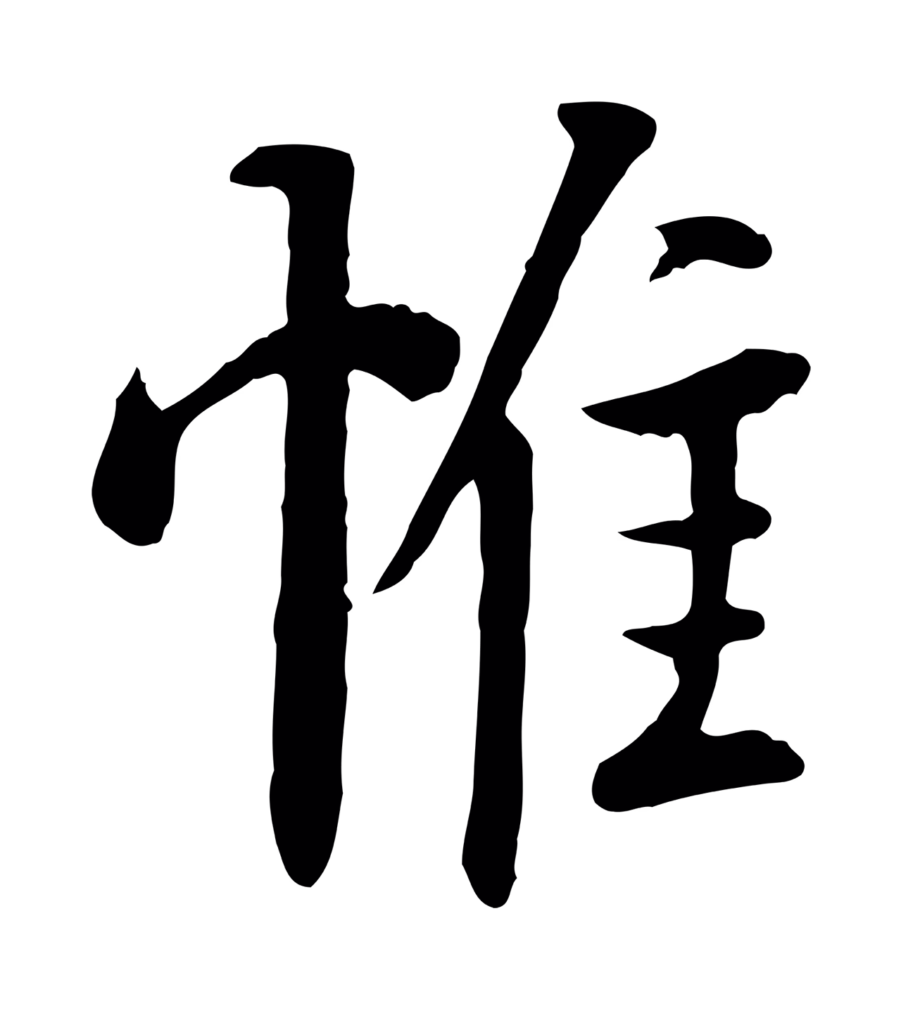 杨凝式「惟」字书法图片