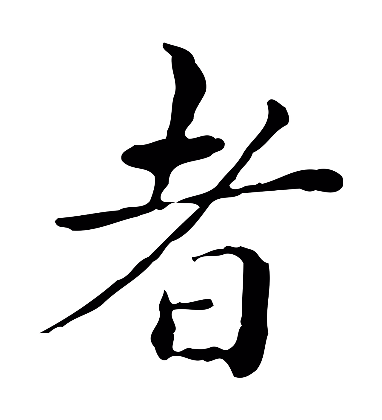 祝允明「者」字书法图片