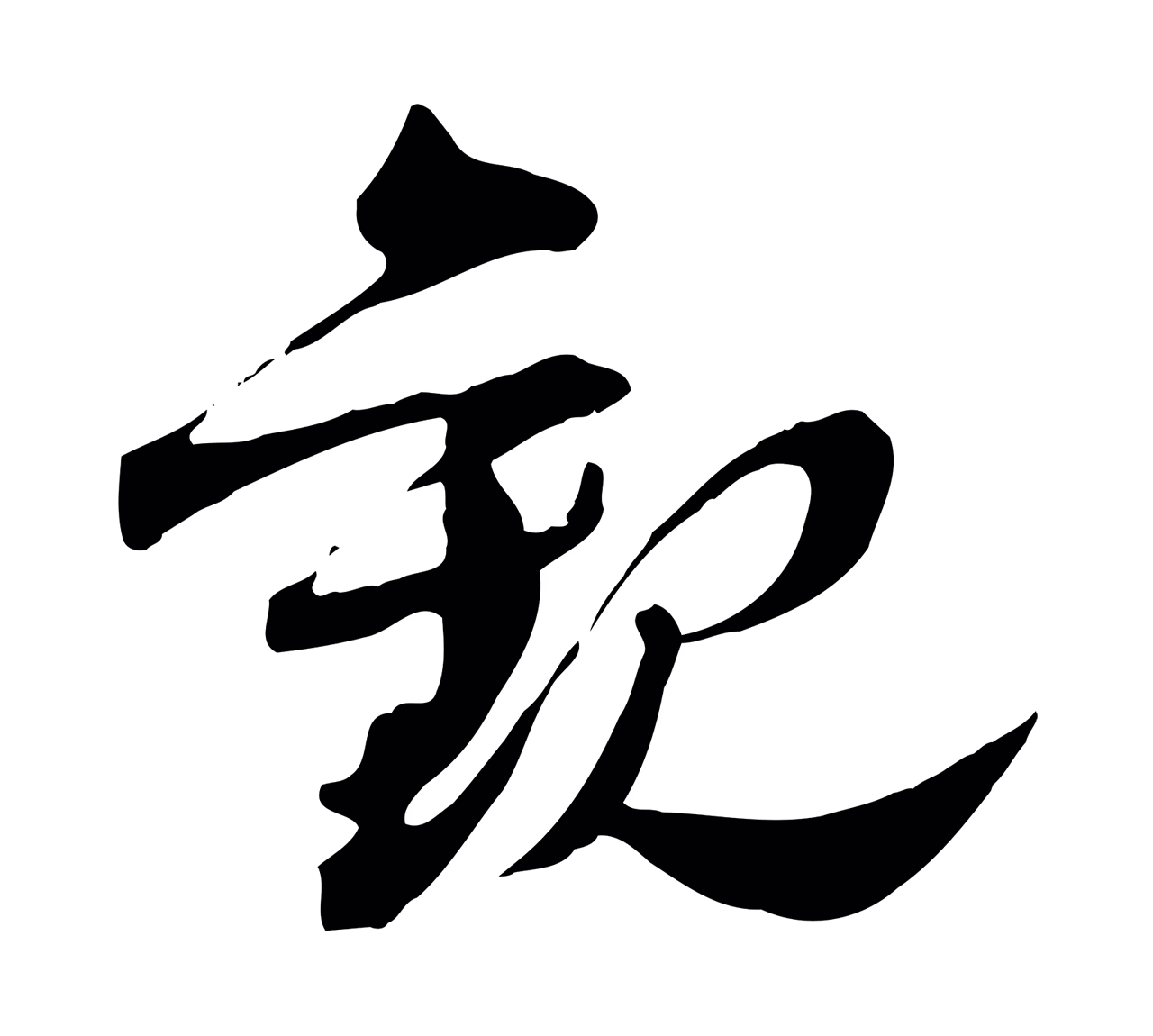 文同「觀」字书法图片
