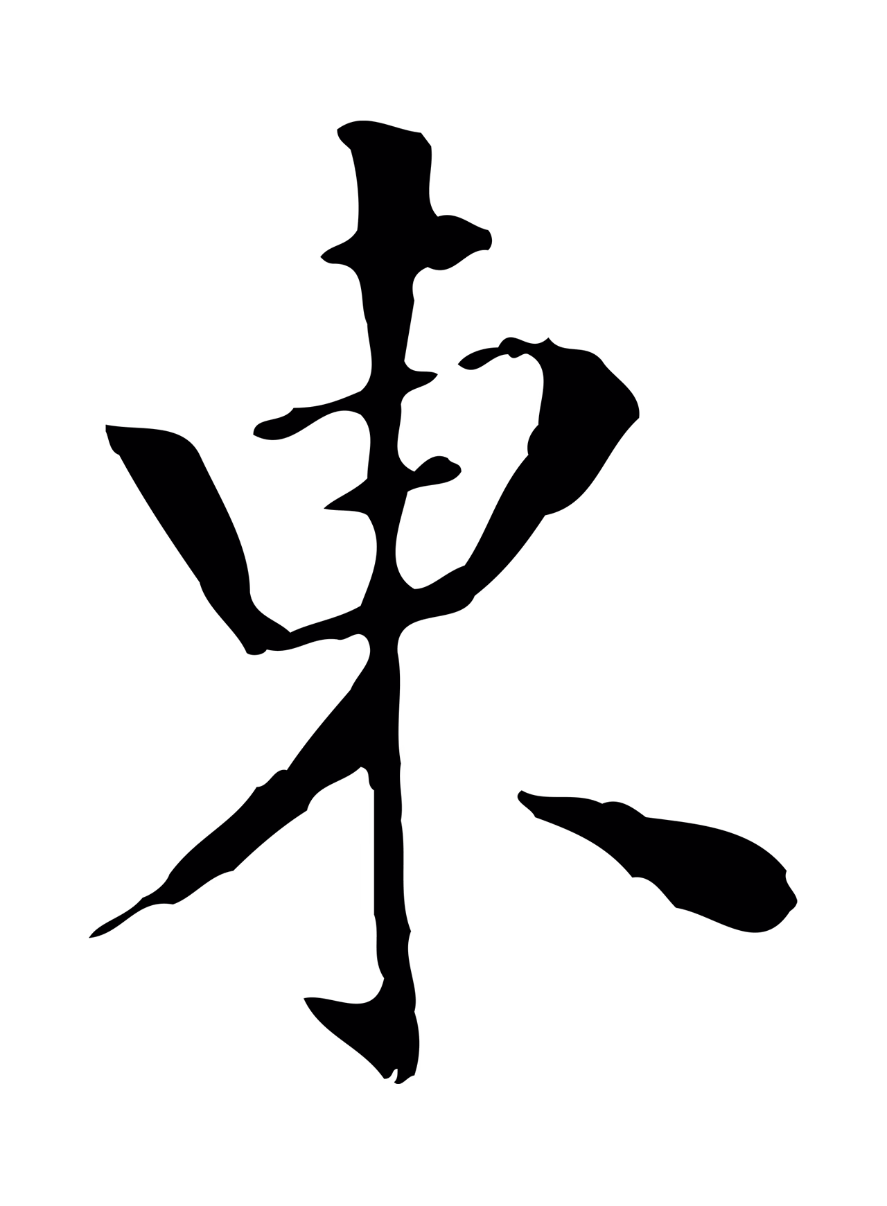 董其昌「東」字书法图片