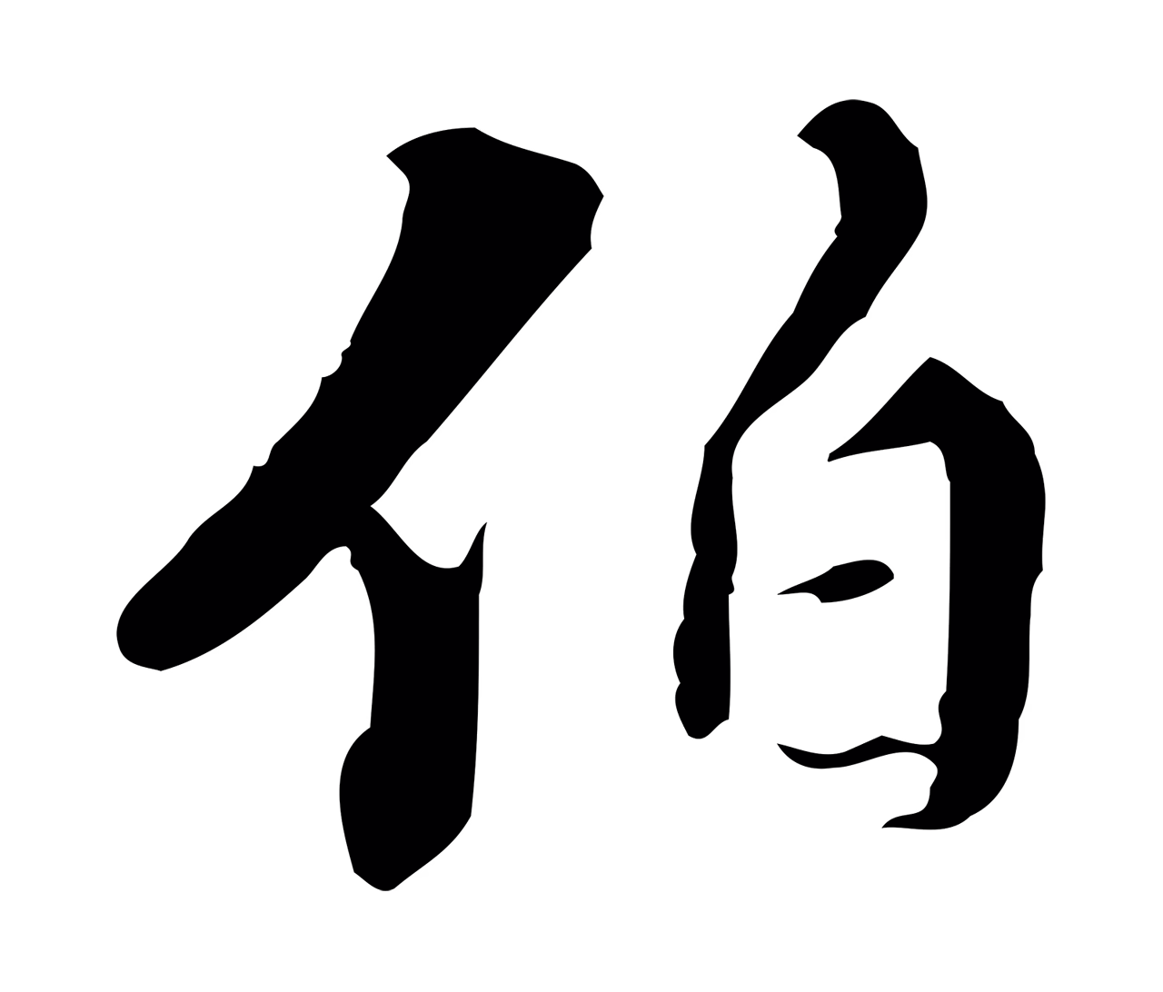 王穉登「伯」字书法图片