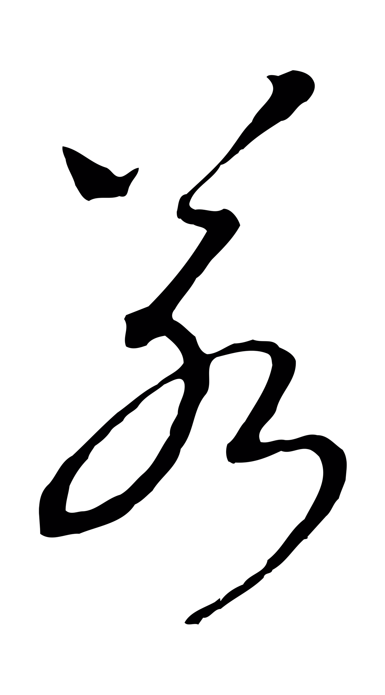 赵构「若」字书法图片