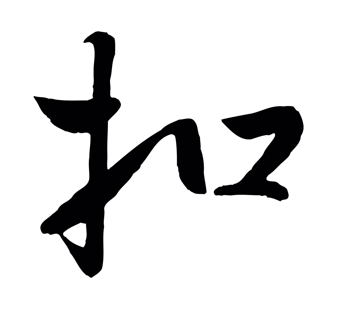 赵雍「扣」字书法图片